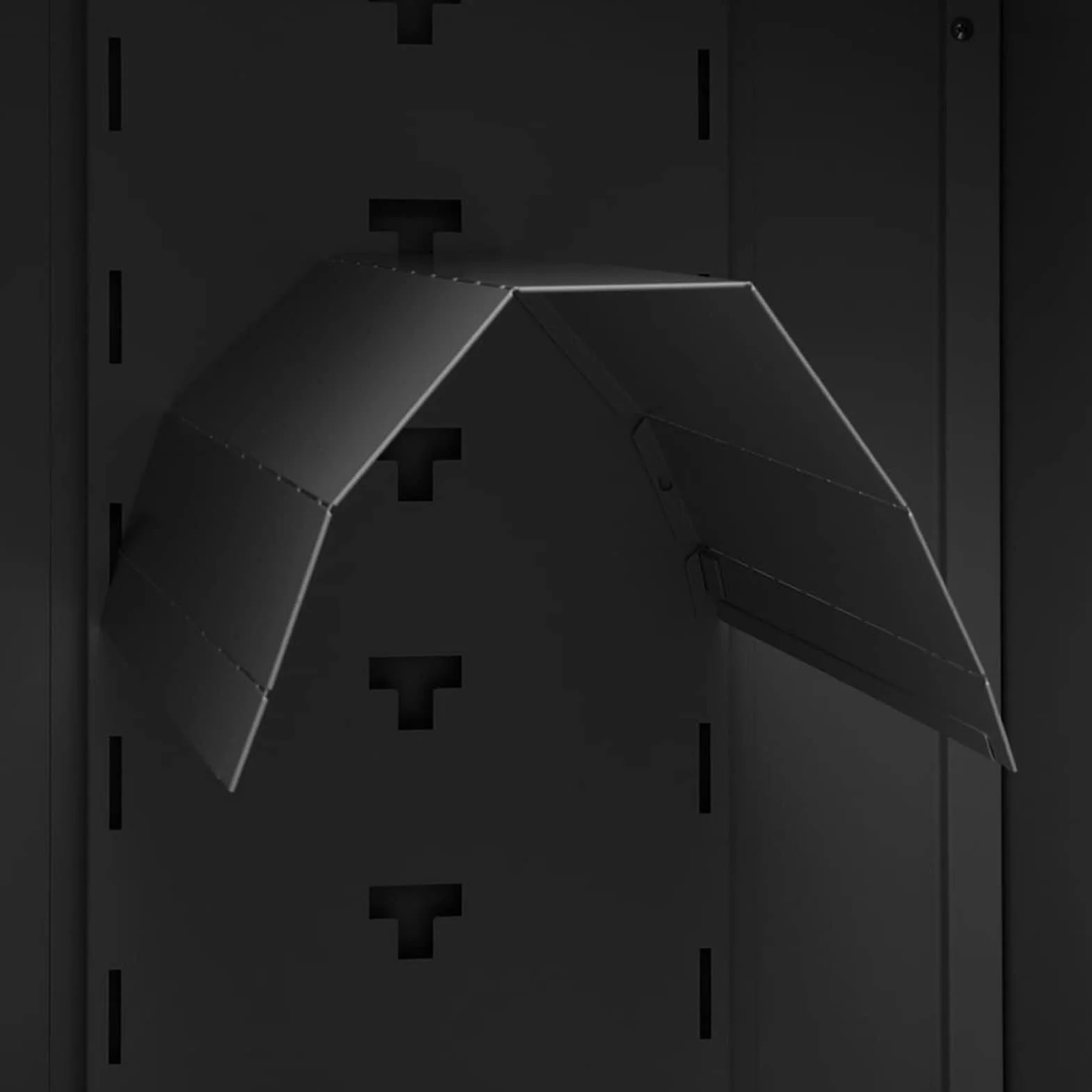 Lechnical Armadio Porta Sella Antracite 53x53x105 cm in Acciaio,Ricreazione all'aperto,Equitazione,Accessori per finimenti per Cavalli,Accessori per Selle,Portasella(SPU:339606)