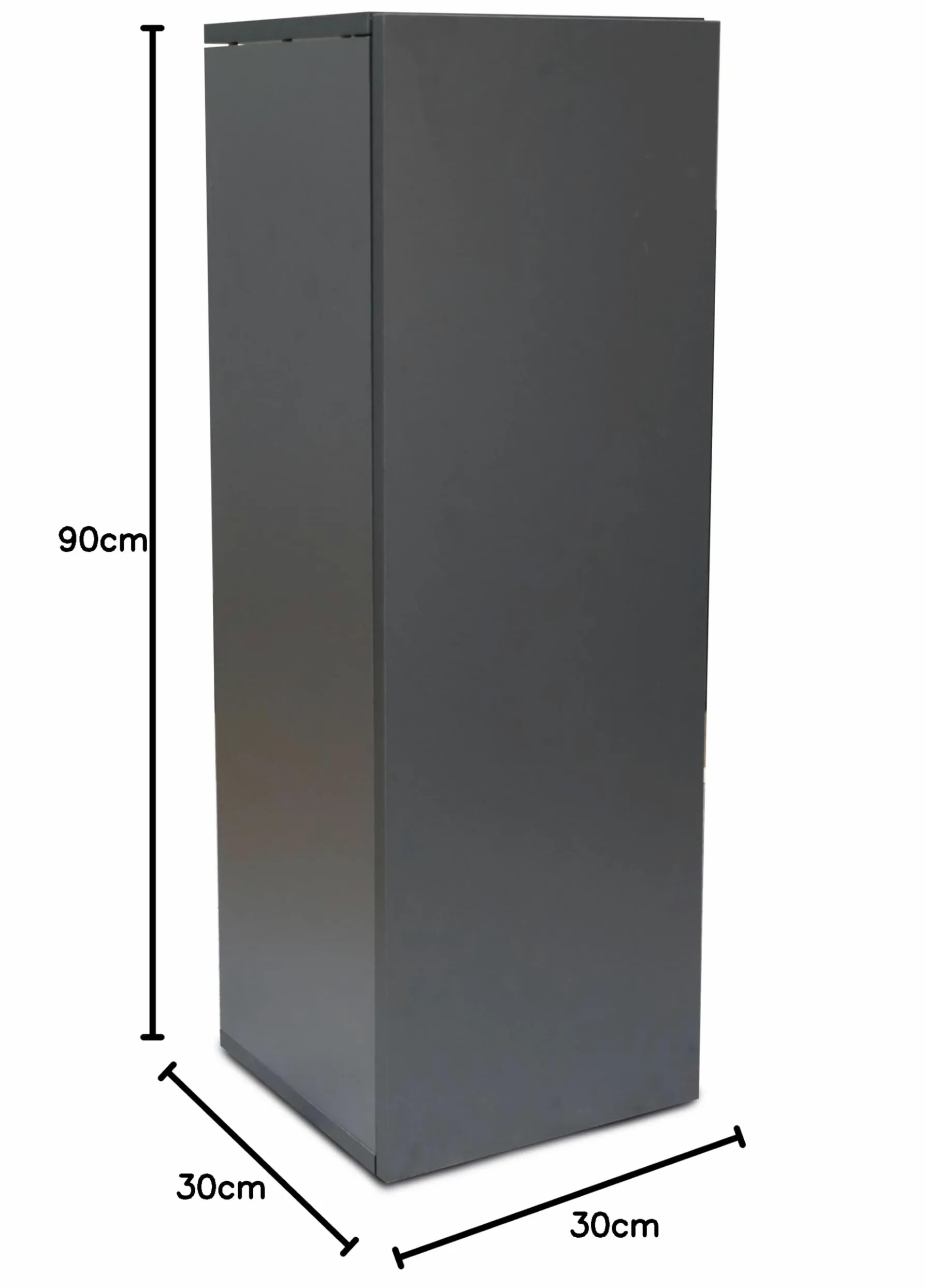 Amtra Supporto Nano Cubo 30 Grey - Mobile in Legno per Acquari, 45x45x90 cm Grigio, Base Universale con mensola, montaggio facile, Stile Classico ed Essenziale, adatto ad ogni arredo