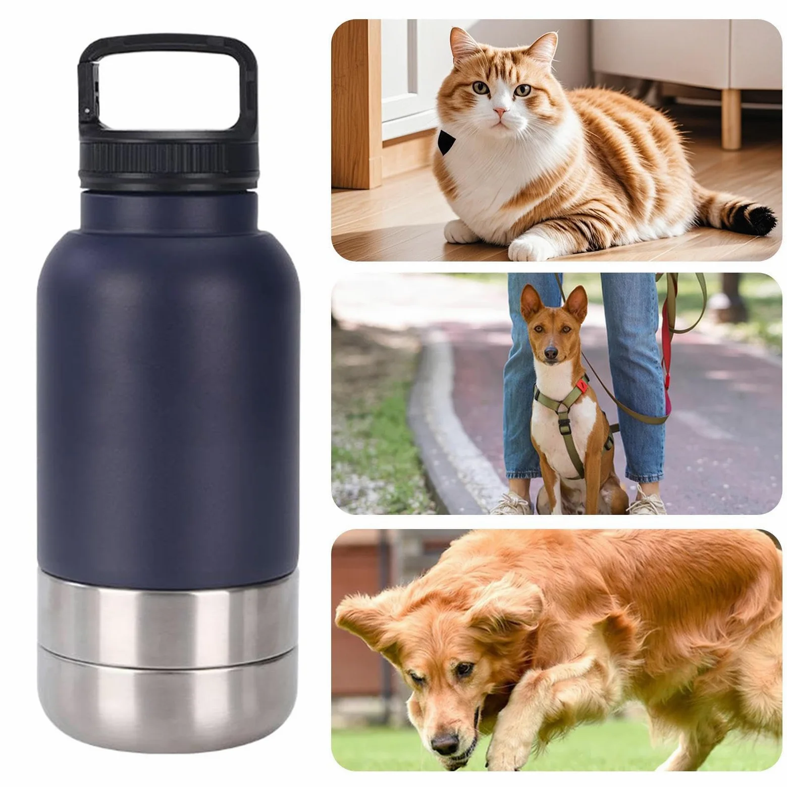Borraccia Per Cani Dispenser D'Acqua Portatile Da 1,52 L Per Cani | Borraccia Cuccioli Con Per Viaggi Campeggio Outdoor Escursionismo Picnic Passeggiate Dormitorio Appartamento