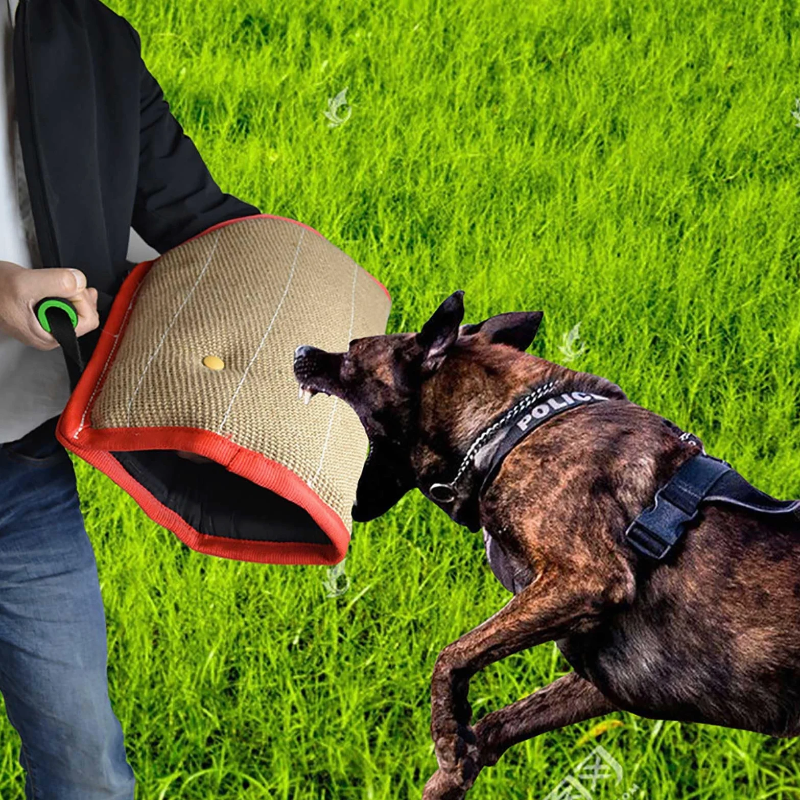 Giocattoli da masticare per cani durevoli per razze grandi, in iuta naturale, giocattoli per dentizione per cuccioli, giocattoli aggressivi per cani, articoli per animali di lunga durata FcQ487 (cachi