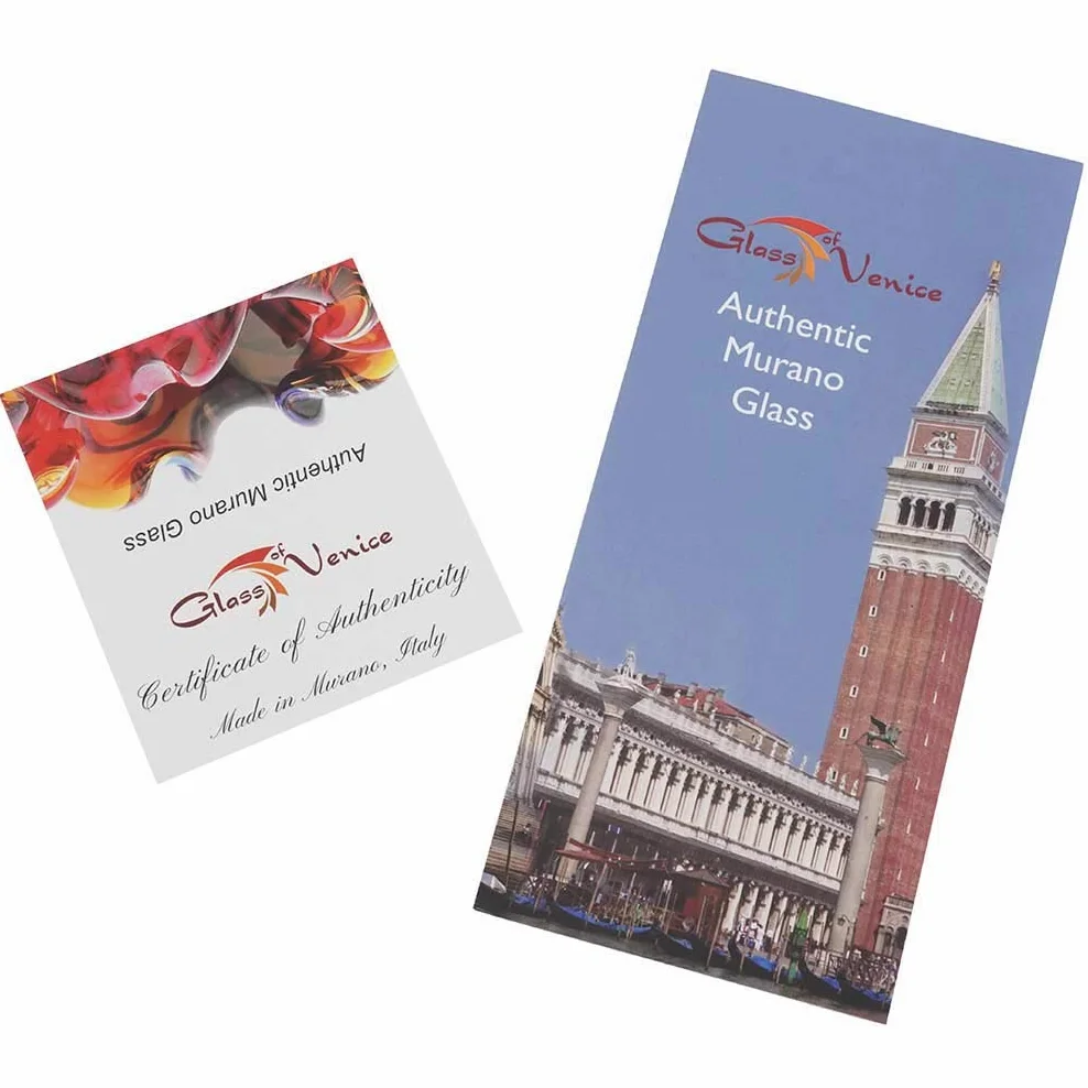 GlassOfVenice - Cubo per acquario in vetro di Murano con pesci tropicali
