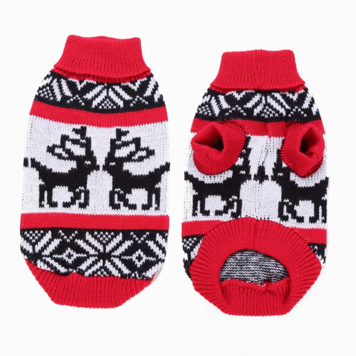 SUPVOX 3 Pezzi Maglione A Collo Alto per Animali Domestici Vestiti per Cuccioli di Natale Maglione per Animali Domestici Maglione Lavorato A Maglia per Animali Domestici Abbigliamento