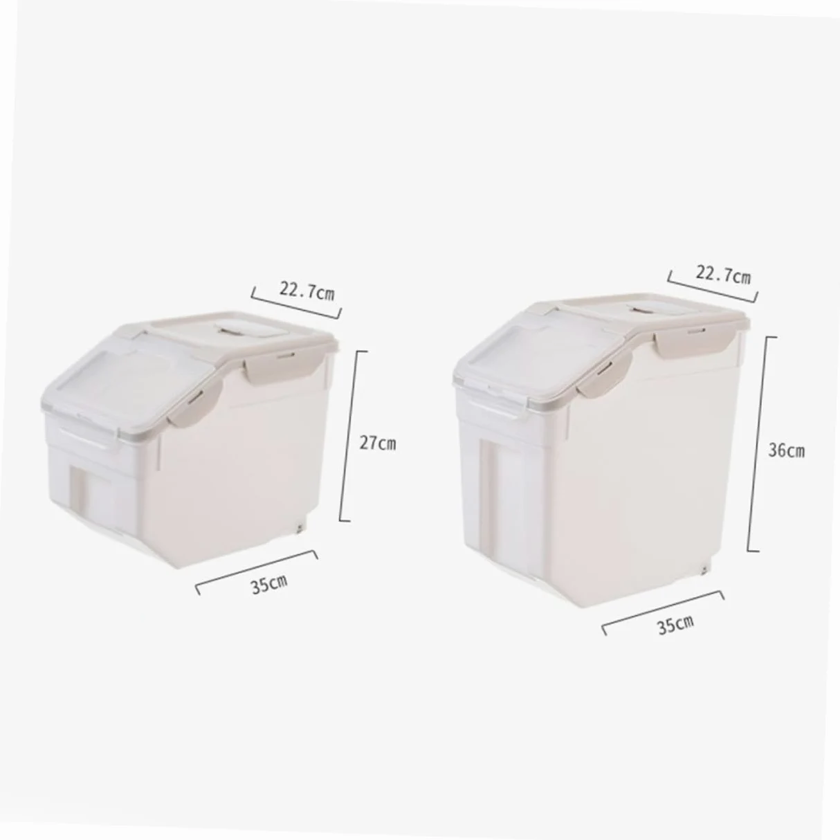 ibasenice 1pezzi Contenitore Per Per Animali Domestici Secchio Sigillante Realizzato in Plastica Pp Di Struttura Resistente e Salutare Per Alimenti Secchi Ecc Garantisce Conservazione Lunga