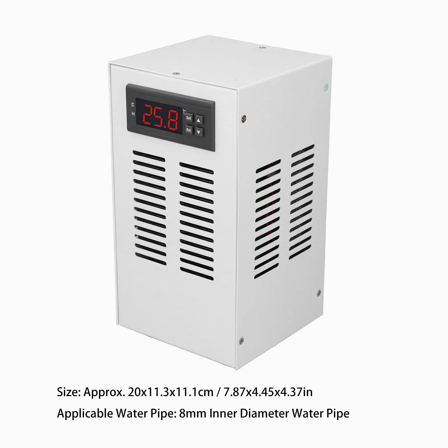 Bewinner Refrigeratore per Serbatoio d'Acqua, Mantiene la Temperatura Ottimale Refrigeratore d'Acqua per Acquario, Raffreddamento Elettronico Rapido, Funzionamento Silenzioso (Spina