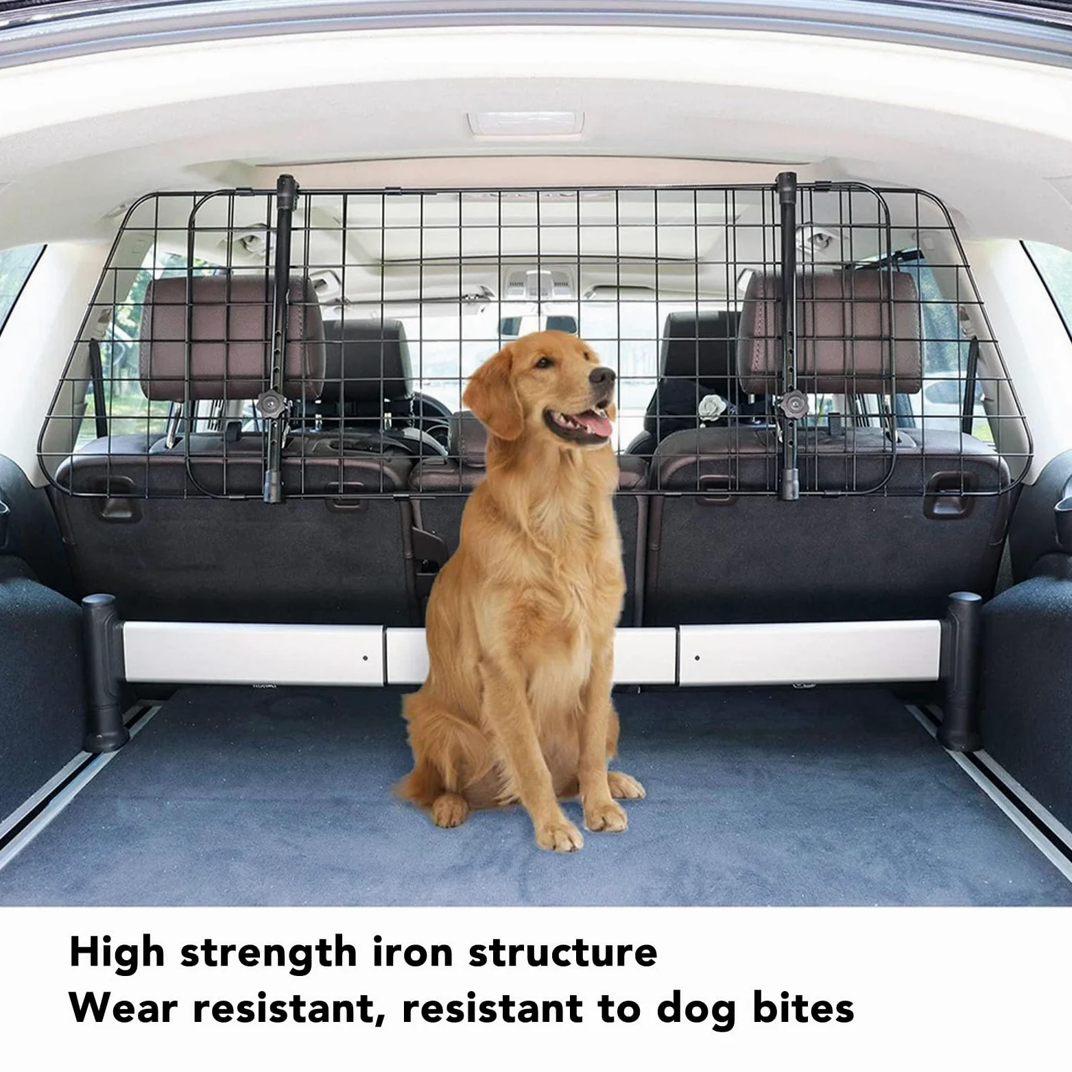 CANE AUTO BARRIERA REGOLABILE PER ANIMALE DOMESTICO DIVIDER GATE SICUREZZA FERRO METALLO PESANTE PER CAMION SUV