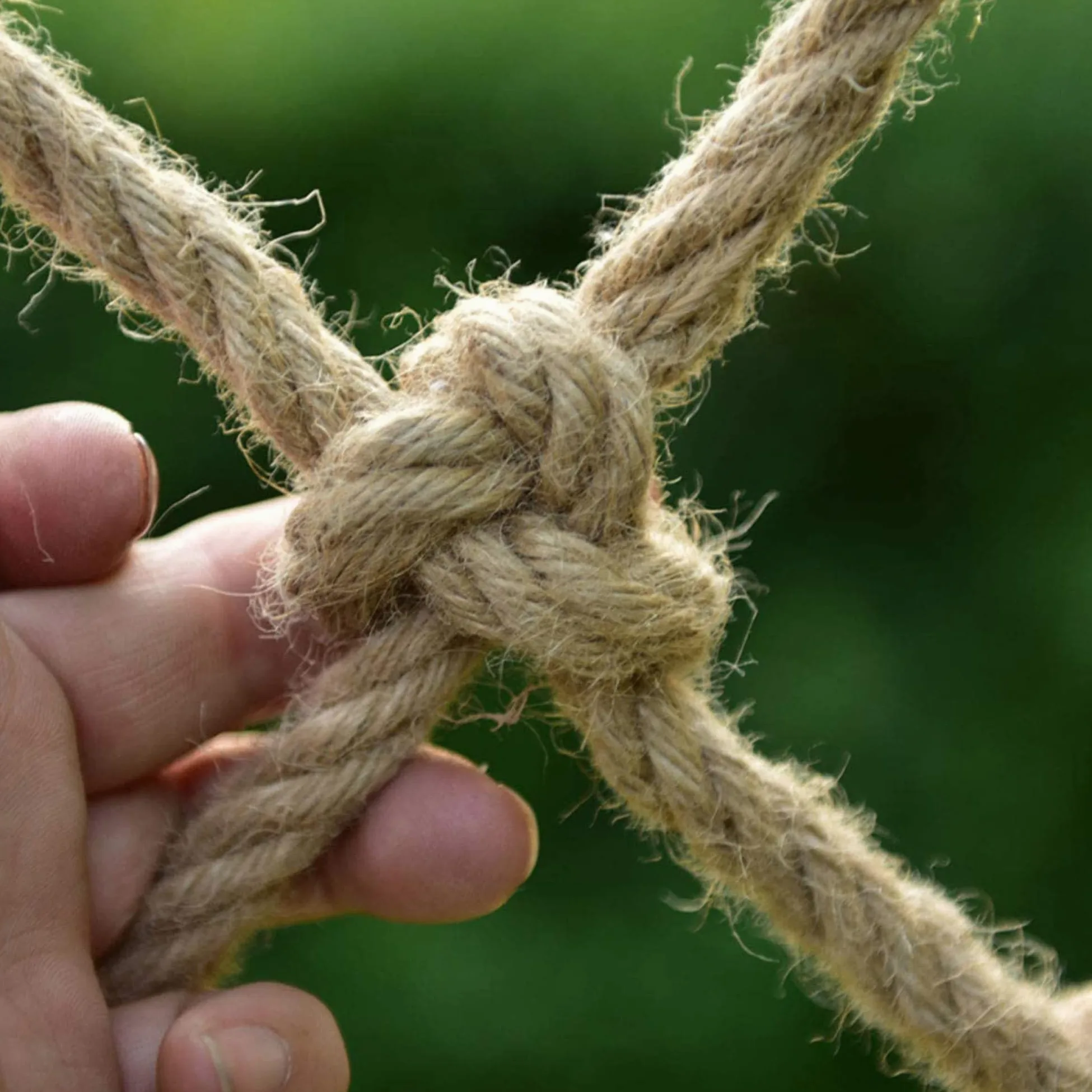 Rete di sicurezza per bambini, resistente, anti-caduta, con filo di iuta naturale, 15 cm