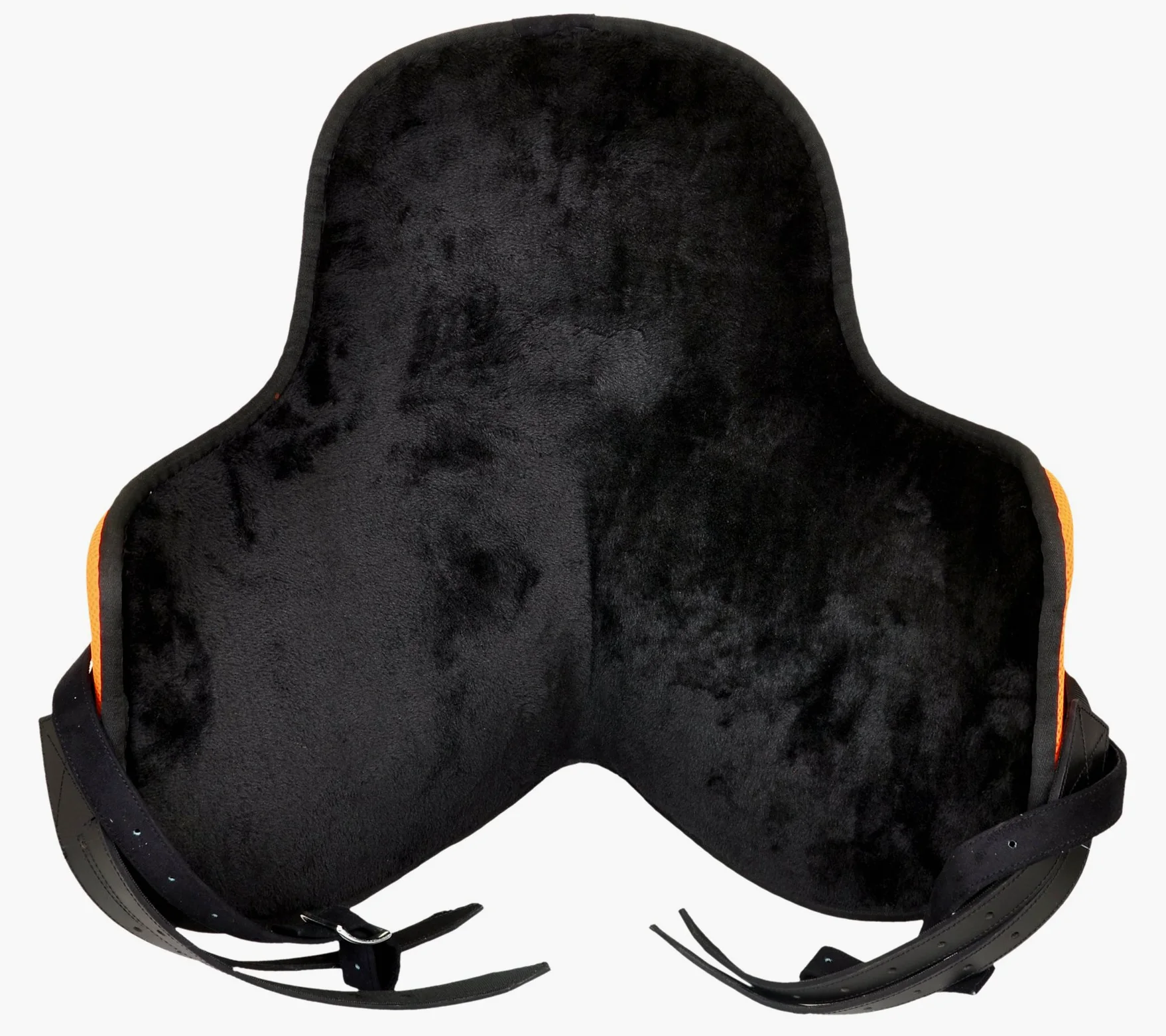 Y&Z Enterprises Sella per Cavallo Inglese Senza Albero Sintetico Multiuso per Tutti Gli Usi con Circonferenza e Cinturino abbinati (Seduta da 39,4 cm, Arancione)