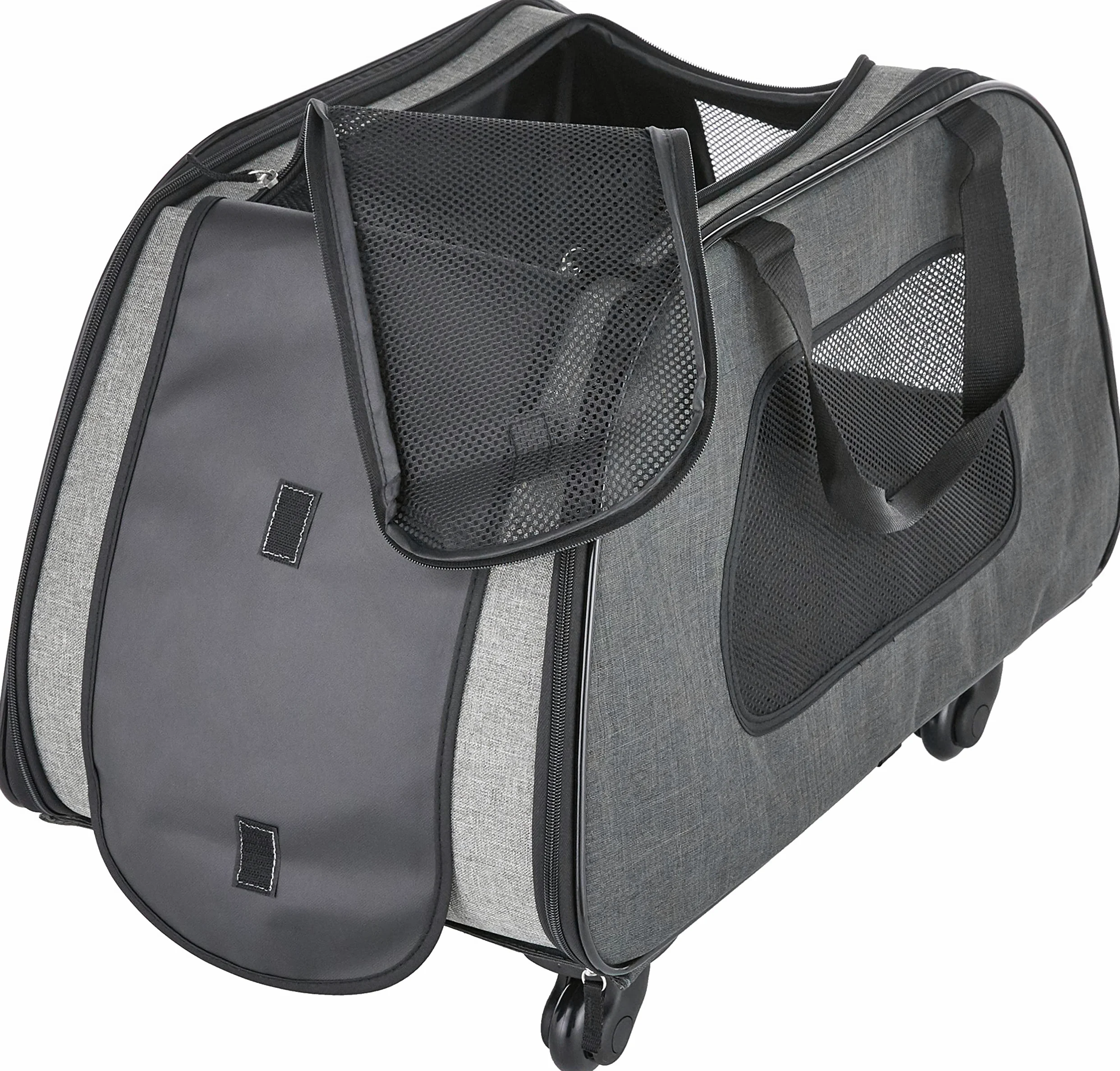 Trixie Trolley Nero/Grigio trasportino per Cani