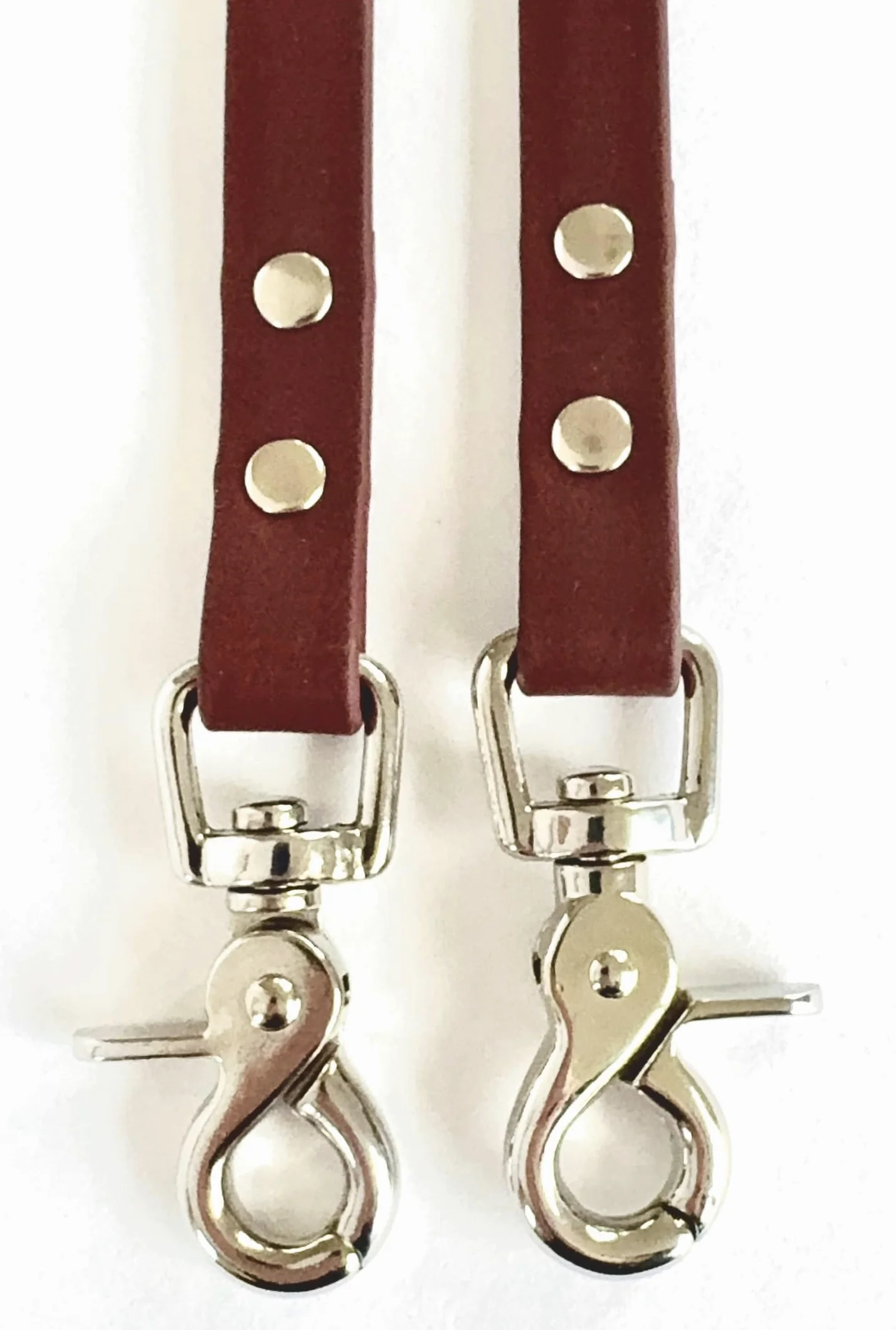 Redini BioThane chiusi con moschettone a forbice, larghezza 16 mm, lunghezza 3 m, marrone, morbide, piatte e facili da pulire, senza barre per allenamento e passeggiate