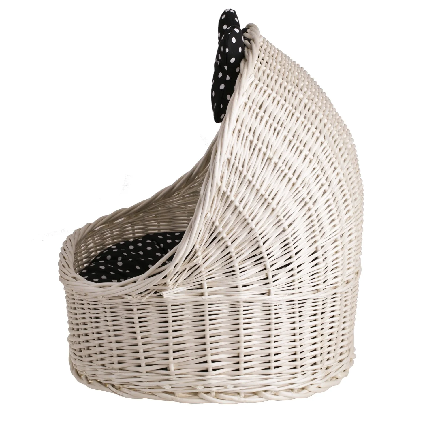 Katzenkorb 497 Cestino per Cani e Gatti in Vimini, Crema_Beige, 60 x 46 x 48 cm