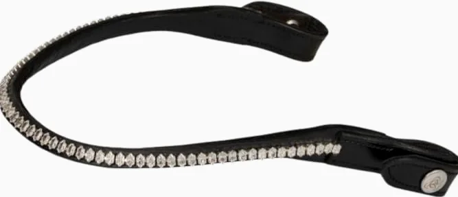 Acavallo Frontalino con Cristalli ovali