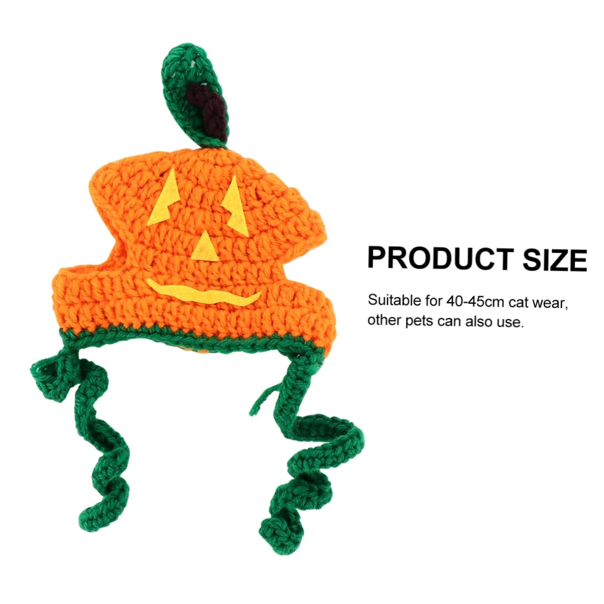 Sosoport 3 Pezzi Cappello Per Animali Domestici Di Halloween Cappello Esclusivo Per Animali Domestici Di Zucca Fatto A Mano Per Gatti