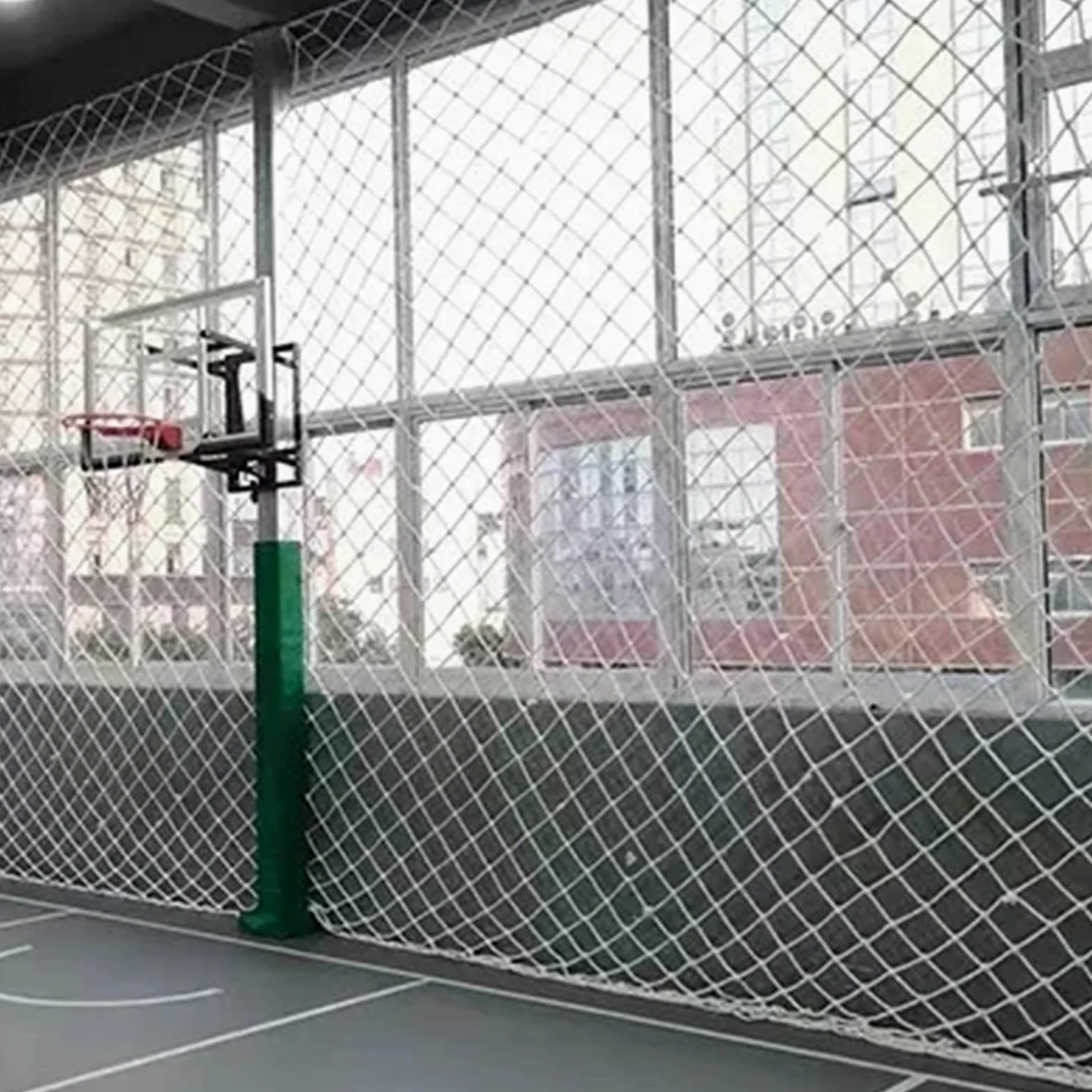 Esterni Parco Giochi Ringhiera delle Poliestere con Diametro Esterna Scala del della Arresto Caduta Rete Nylon Corda Resistente Prevenire Cadute Strappi,(3X7m)