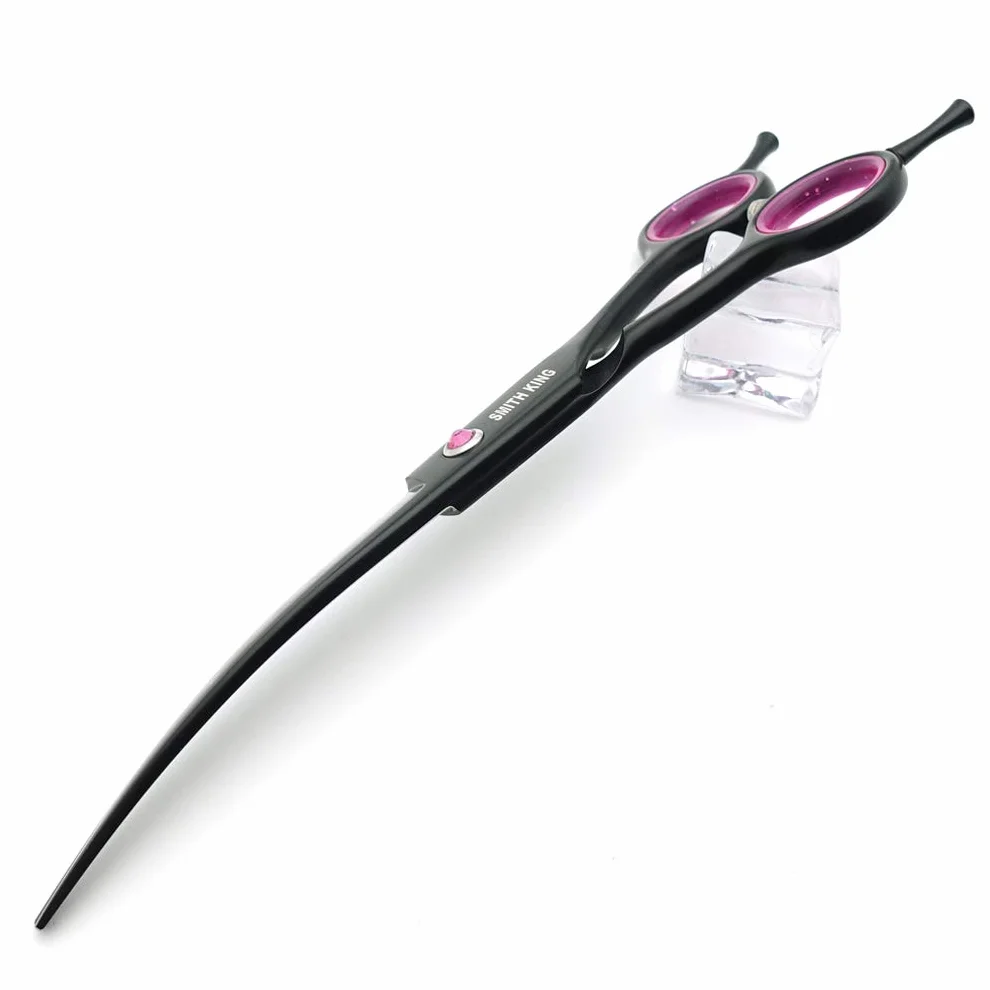 Set di Forbici Professionali per Toelettatura Cani - 17,8 cm, 4 Pezzi: Dritte, Sfoltitrici, Curve, Chunker Con Pettine