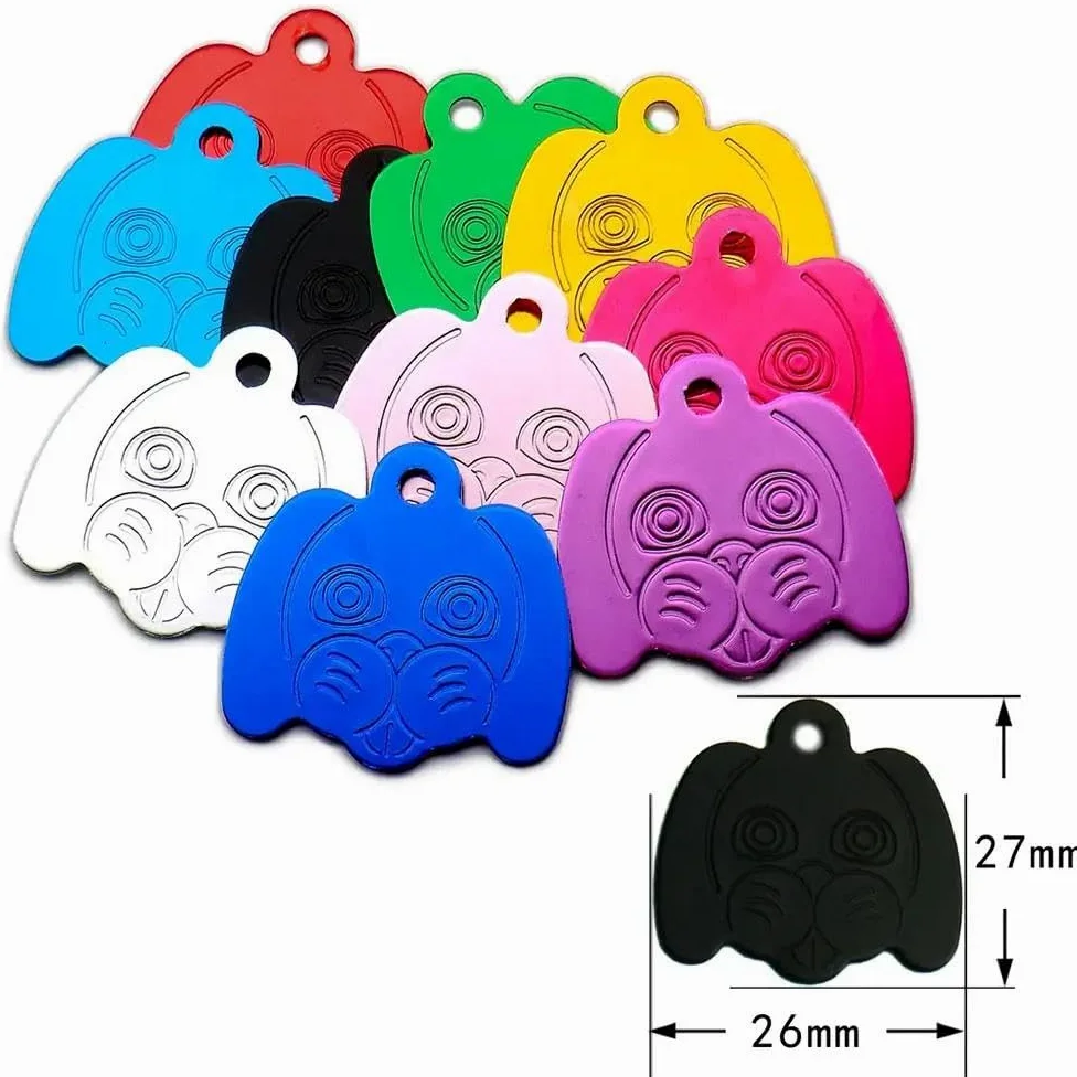 100 Pezzi Etichette Identificative Vuote Per Animali Domestici Etichette Fai Da Te Incise Per Cani E Gatti Etichette Personalizzate Per Animali Domestici Targhetta Identificativa In Alluminio P
