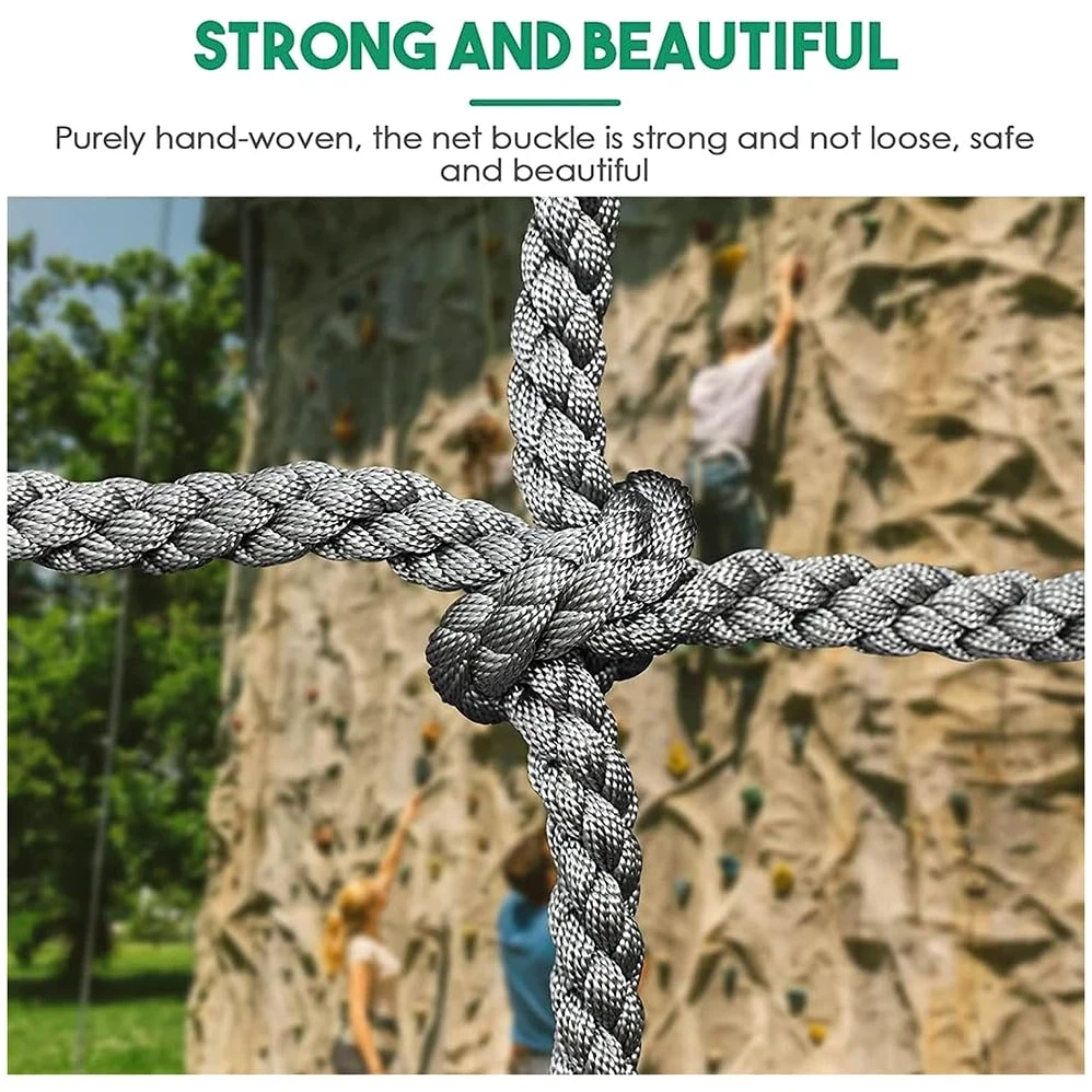 Rete da arrampicata resistente, 3 pezzi, per bambini e adulti, set di altalene per esterni durevole, accessorio per giocare in giardino, avventure, fitness e divertimento