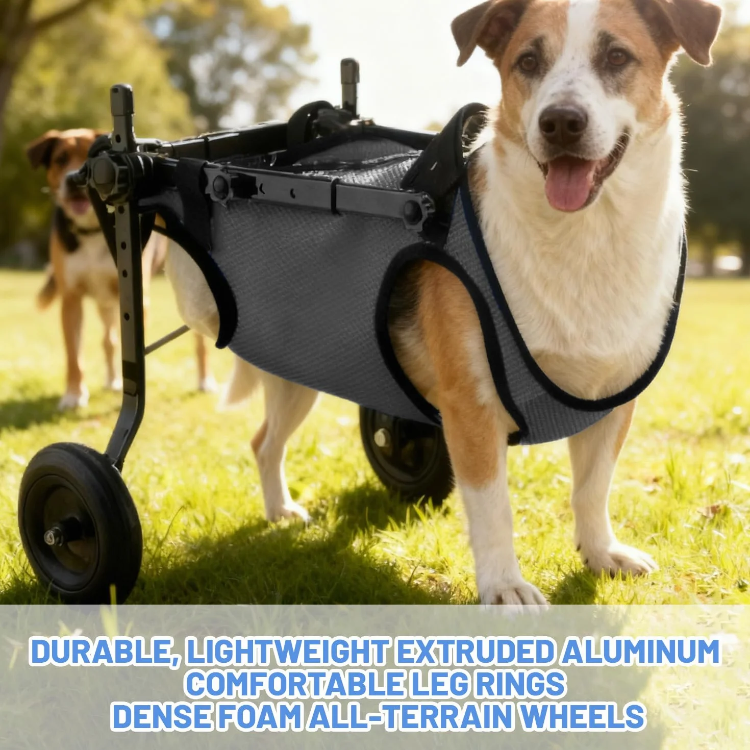 Piccola sedia a rotelle per cani, per gambe posteriori, per cani e gatti, per animali domestici, supporta la guarigione, carrello per cani e sedia a rotelle per feriti e debolezza delle zampe