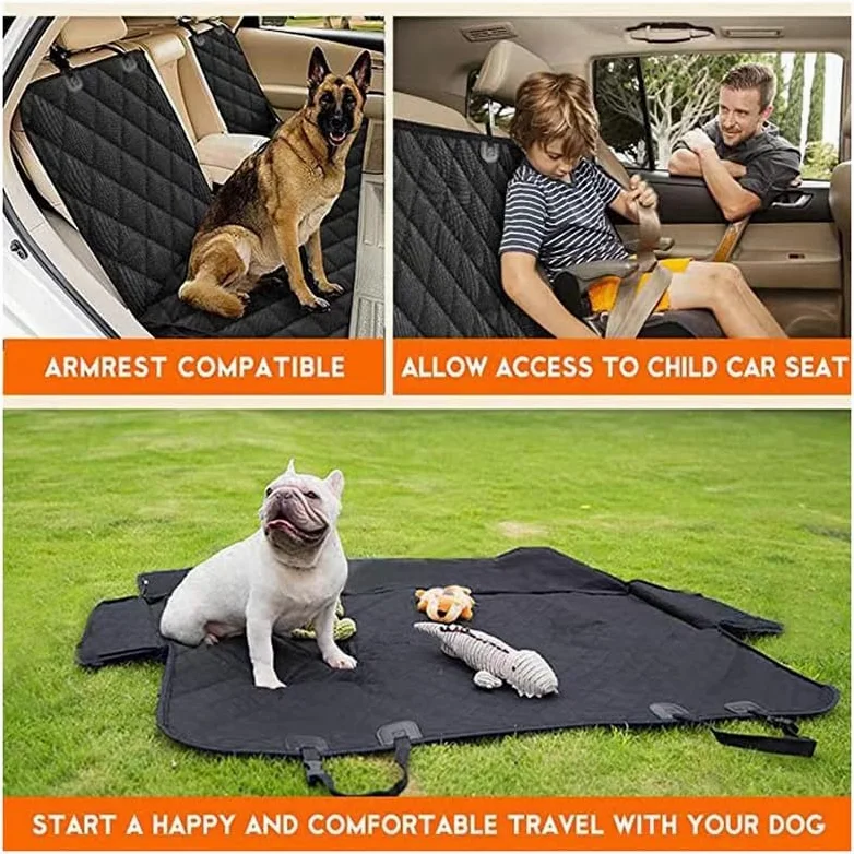 Telo Macchina Coprisedile Auto per Cani per Nissan Micra (2017+),Coprisedili Posteriore per Cani Impermeabile Antiscivolo, Protezione per Sedile per Animali Accessori