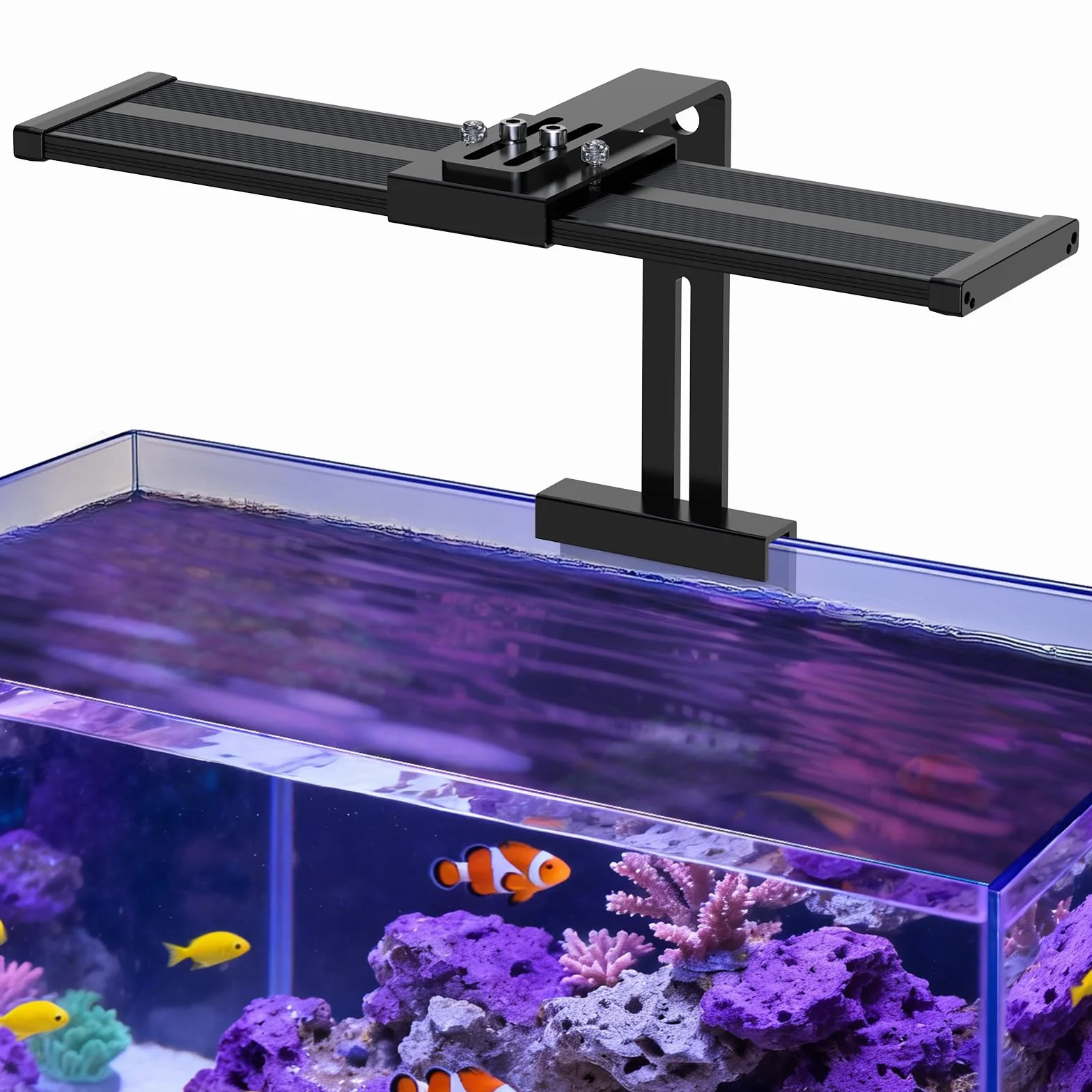 hygger Luce Acquario a Spettro Illuminazione LED per acquari,35W Spettro Luce LED per Acquario Marini 24/7 Lampada Aquarium LED da 60-75cm Tank