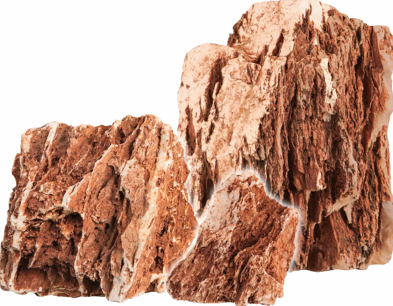 sera Rock Grand Canyon XXL ca. 6 kg – Pietra Naturale Rosso-Marrone con Superficie Molto sgualcita