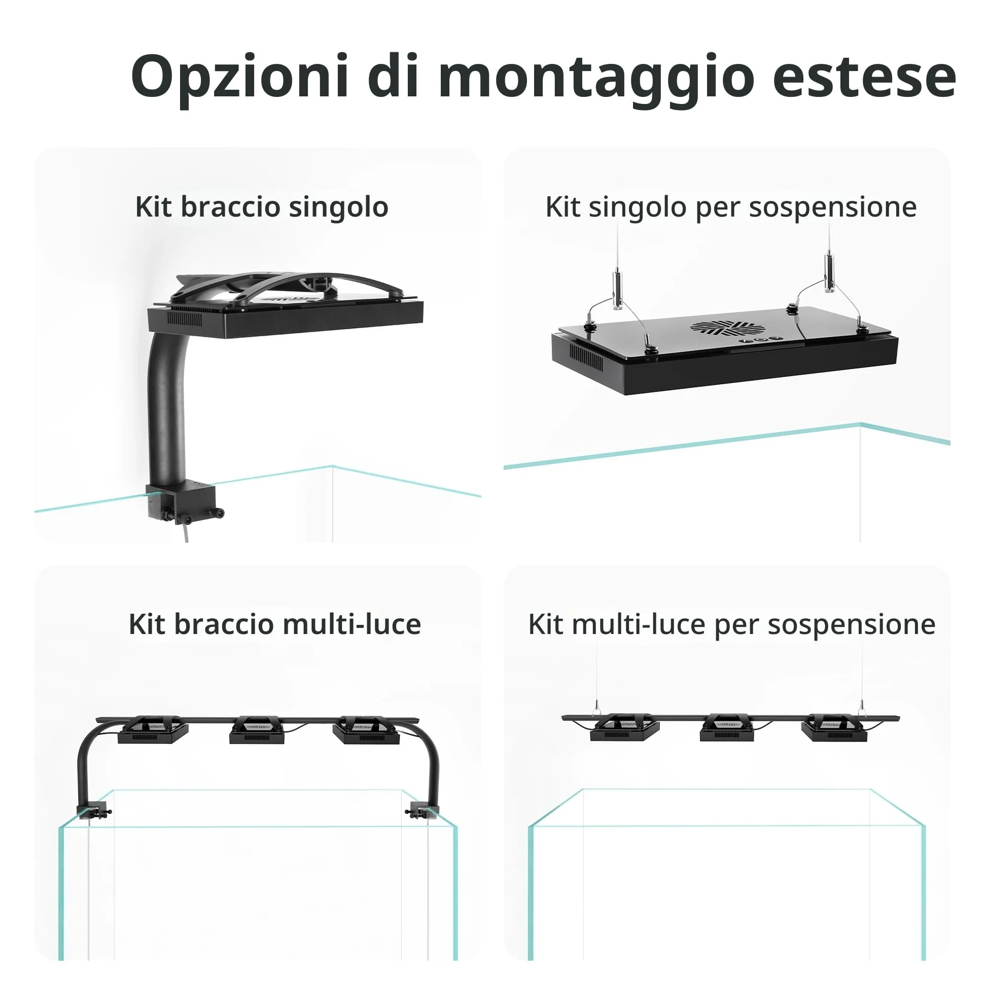 NICREW HyperReef 100 Gen 2 Illuminazione LED per acquario marino da 100W ideale per coralli SPS/LPS e pesci d'acqua salata con spettro potenziato blu viola lente e 5 canali programmabili