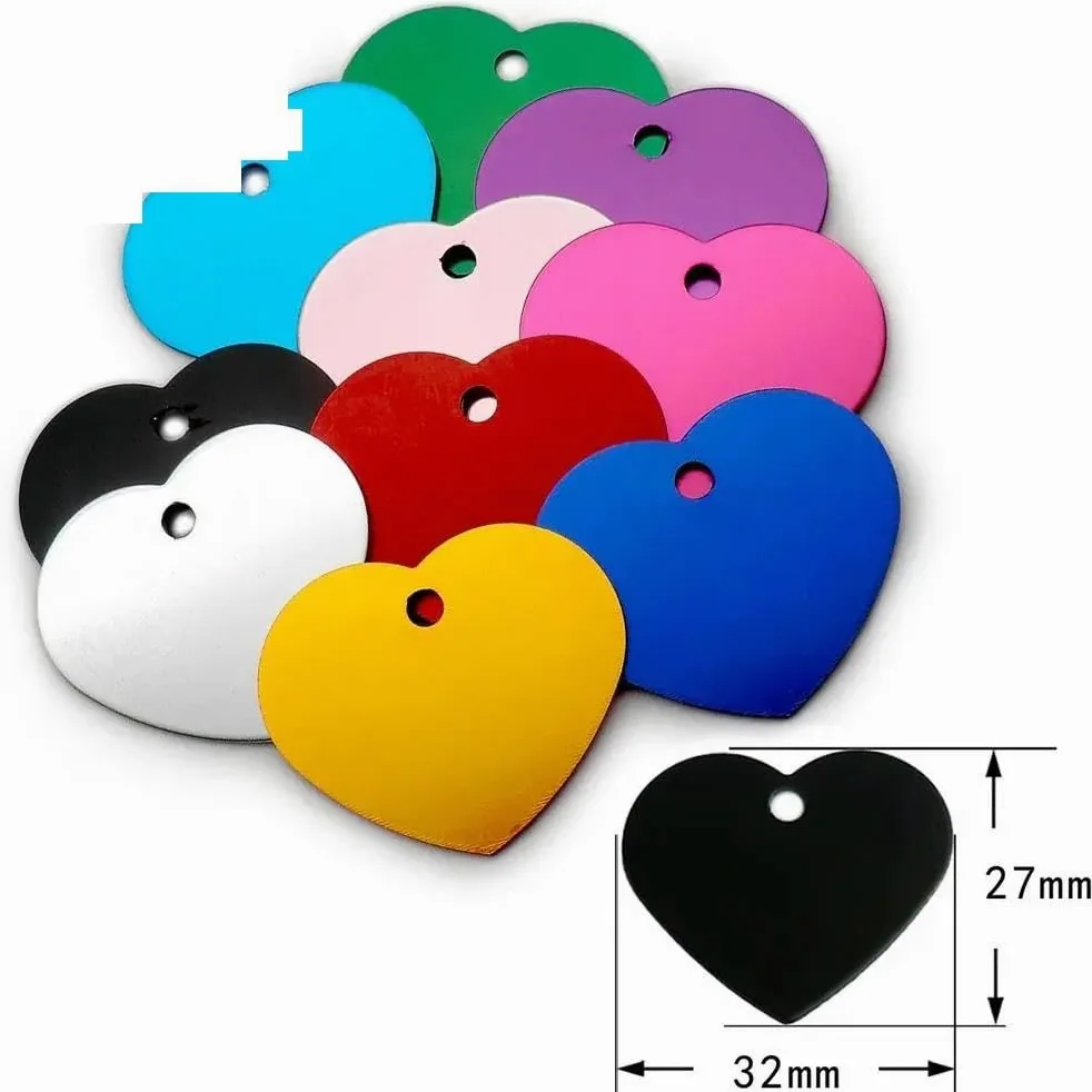 100 PZ Etichette Fai Da Te Incise Per Cani E Gatti Etichette Personalizzate Per Animali Domestici Targhette Per Animali Domestici Etichette Identificative Vuote Etichette Identificative Per Ani