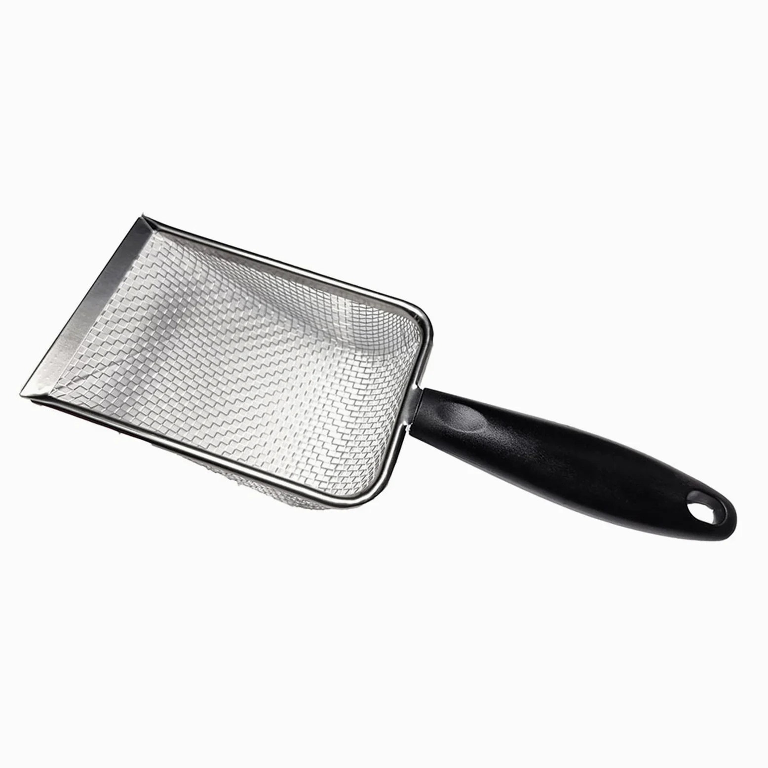 Rettili Acciaio Inox Sabbia Paletta In Metallo Setaccio Rete Fine Terrario Substrati Cleaner Angolo Setaccio Cleaner