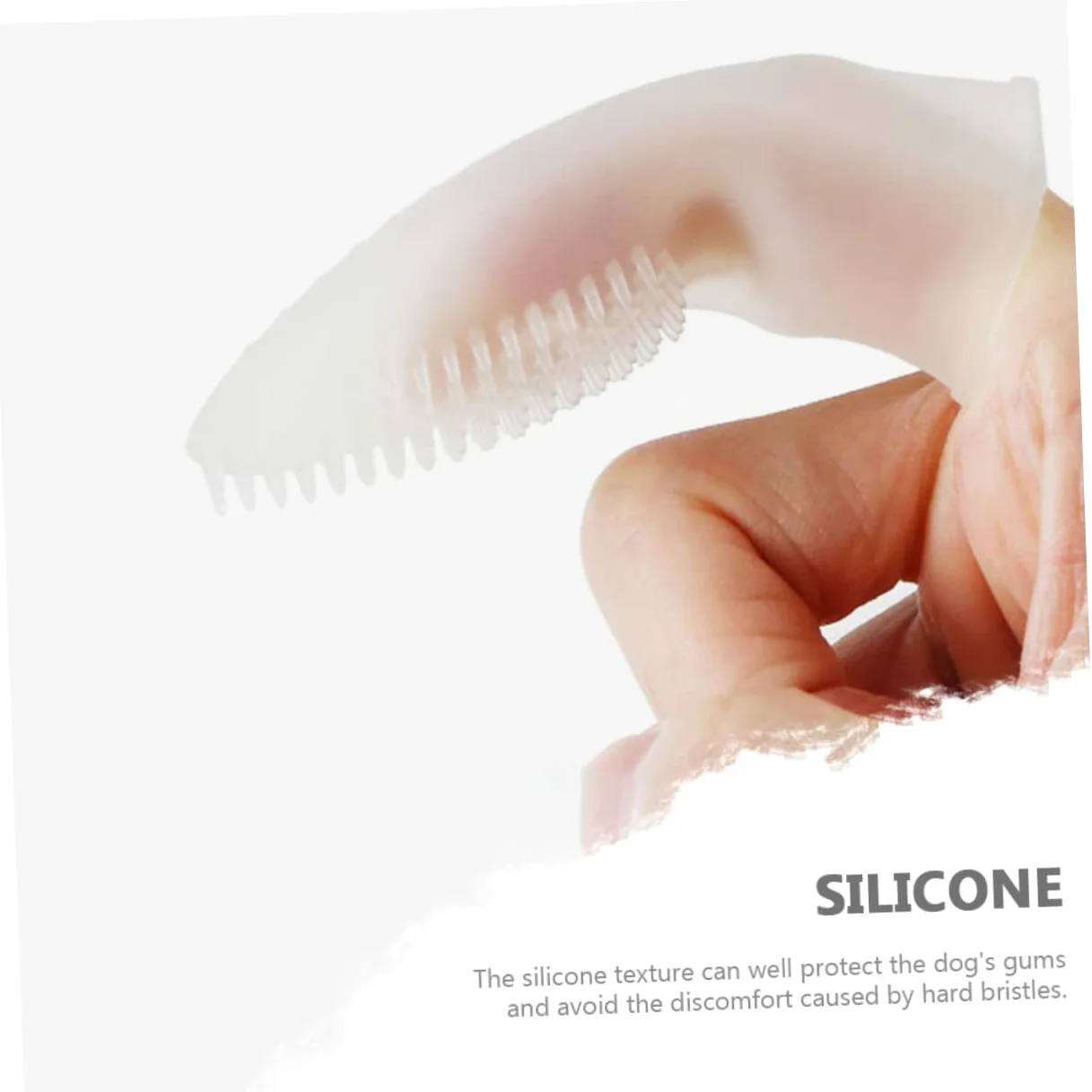 4 Pz spazzolino da denti per la pulizia del cane animale domestico orale strumento per la cura dei denti del cane spazzolino spazzolino da denti da Gel di silice bianca