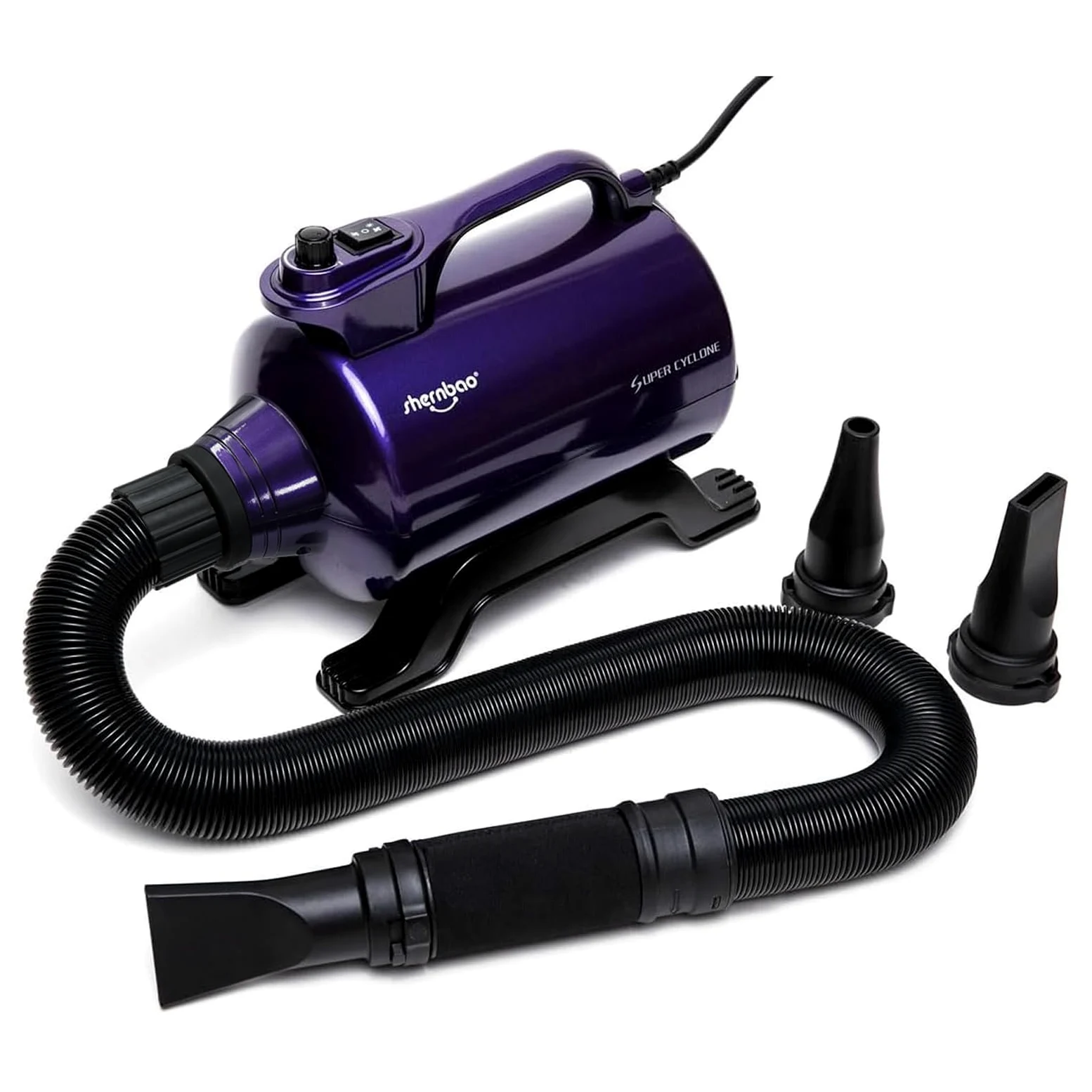 shernbao Soffiatore per Cani 5.0HP Asciugacapelli per Uso Privato e Professionale (Viola)