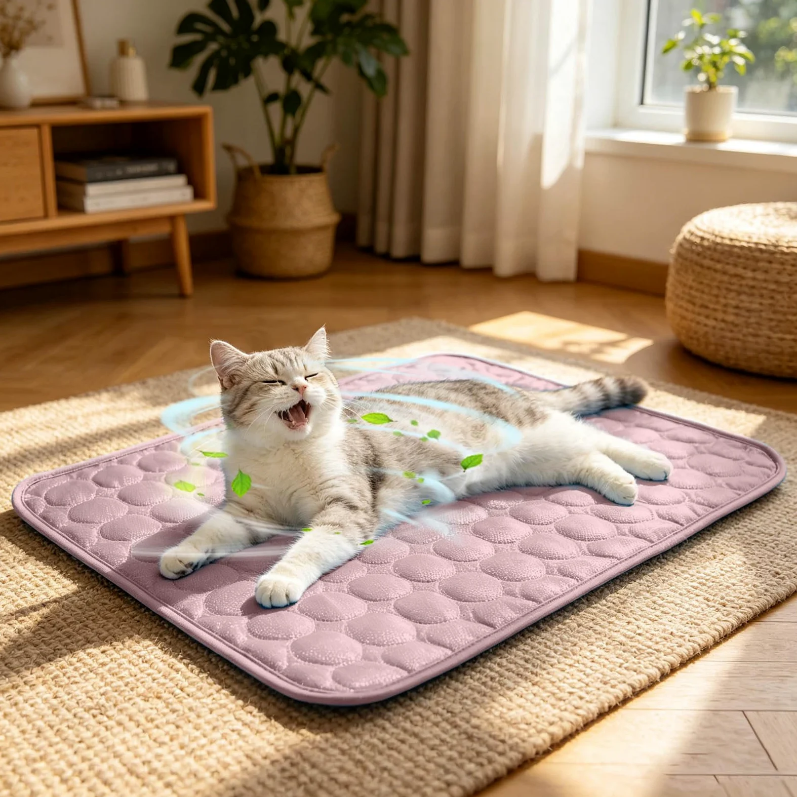 Tappetino Refrigerante Cane, Tappeto Rinfrescante per Cani Gatti | Cuccia Refrigerante Lavabile, Cuscino Raffreddamento in Nel Caldo Estate, per Animali di Piccola Media Grande