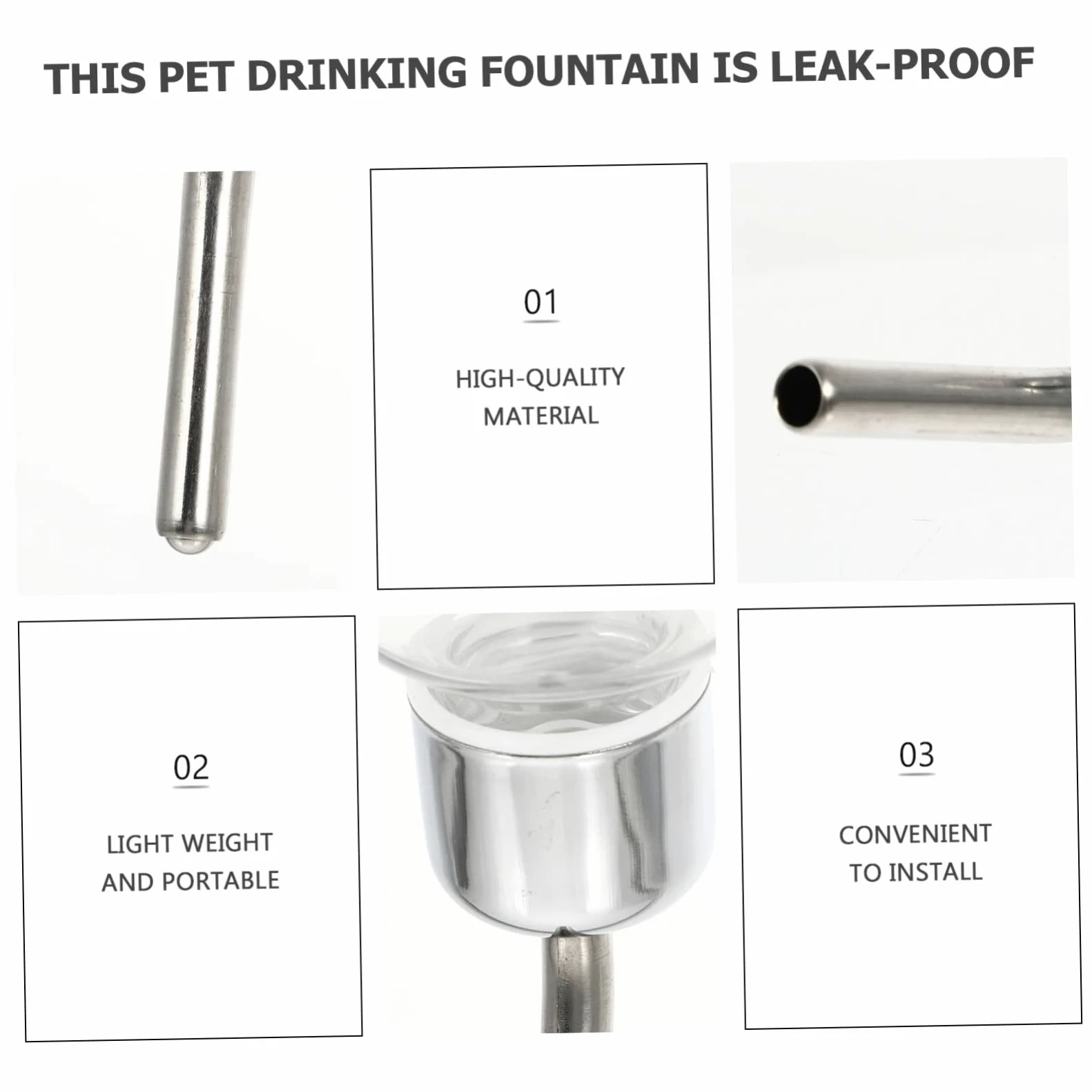 FOMIYES 4 Pz Fontanella Borraccia per cani da parete distributore d'acqua per animali domestici borraccia stich borraccia per animali domestici dispositivo per bere acqua lotta francese
