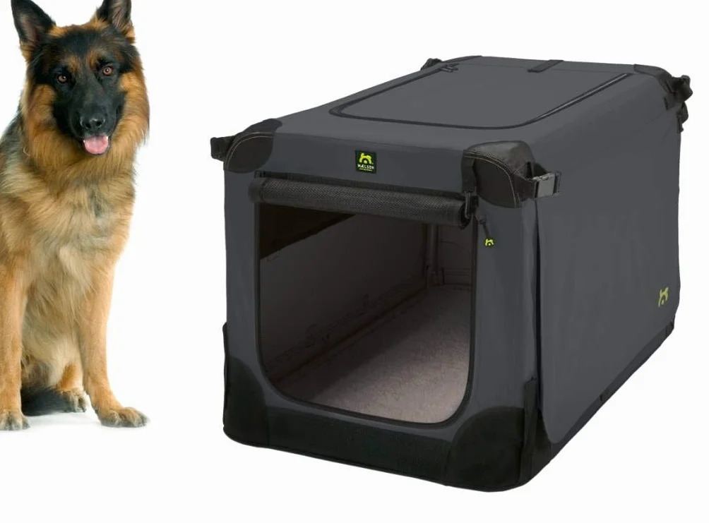 Maelson Soft Kennel - Contenitore per Cani, Colore: Antracite, 72 x 51 x 51 cm