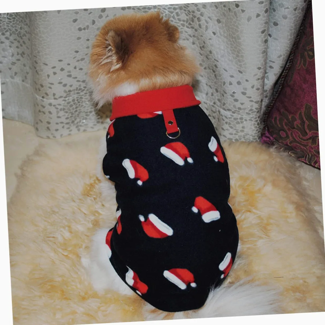 HMJGDHX 2 Pezzi Prodotti per Animali Domestici Vestiti Caldi per Cani Bomboniere Natalizie per Cani Vestiti Natalizi per Animali Domestici Maglione per Cani Renna di Natale per Animali Costume Cosplay