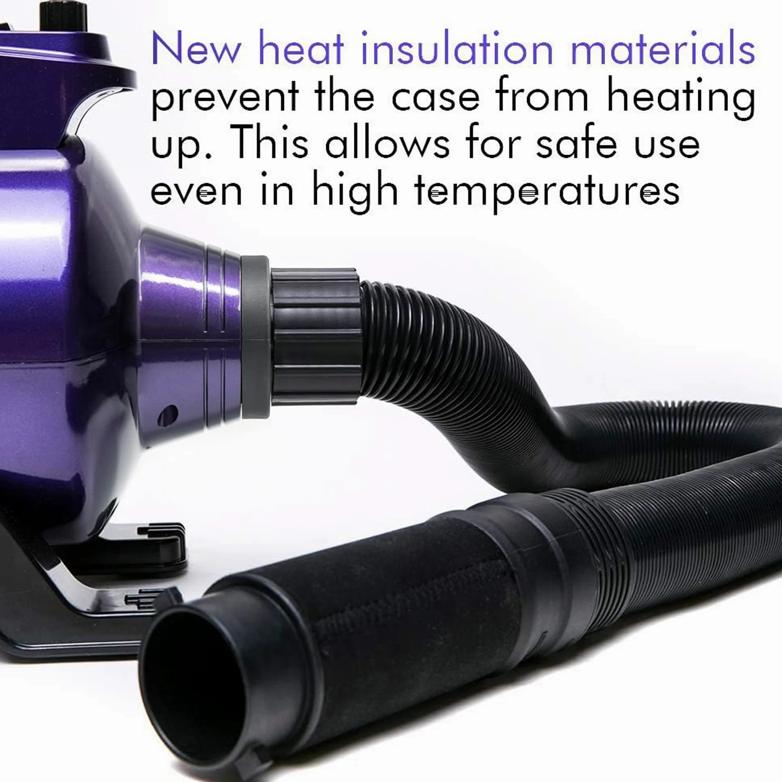 shernbao Soffiatore per Cani 5.0HP Asciugacapelli per Uso Privato e Professionale (Viola)
