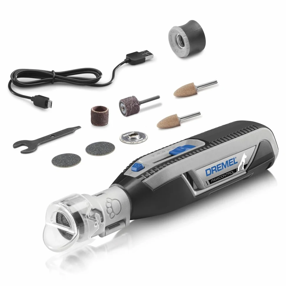 Dremel PawControl 7760-PET - Kit di strumenti per la toelettatura degli animali domestici, senza fili e ricaricabile, sicuro per cani, gatti e piccoli animali (esclusiva Amazon)