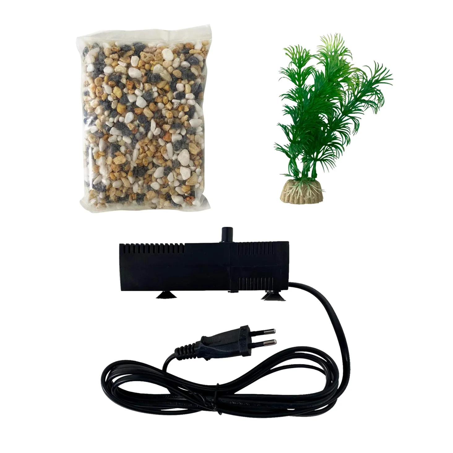 AQPET One Mini Acquario in Vetro Colore Nero 20 Litri Completo di Accessori 36x22x26h Inclusa Luce a LED