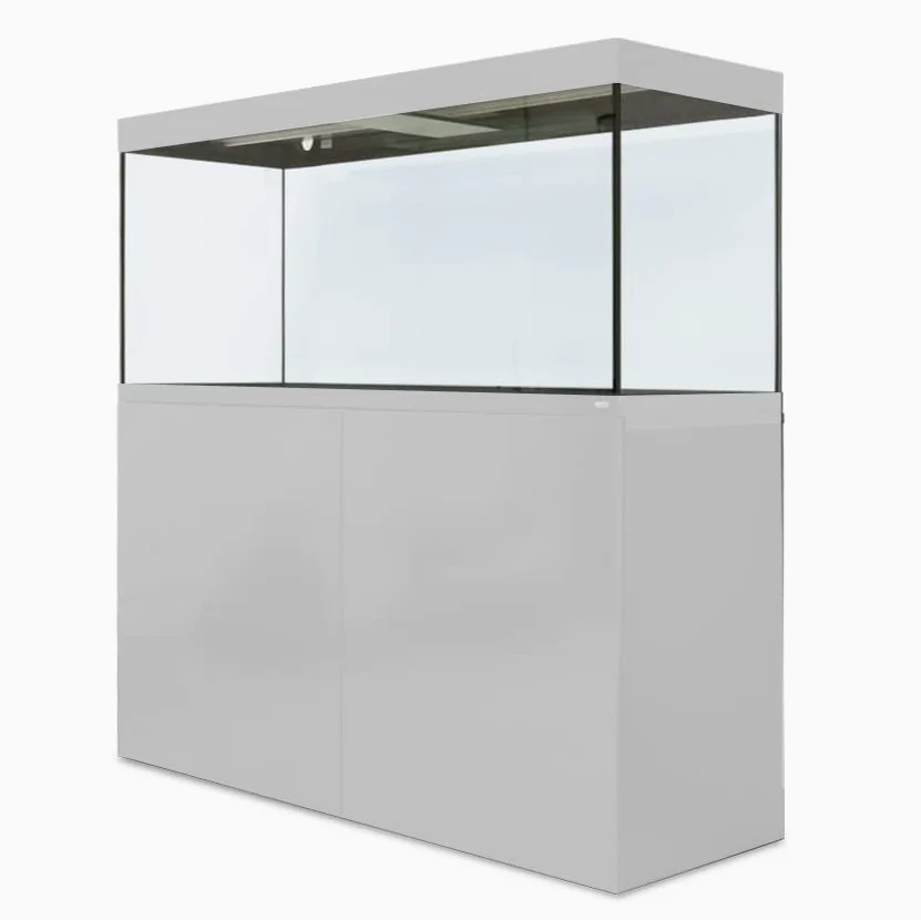 Amtra Alux 220 Led White Combi - Acquario professionale in vetro da 220L con coperchio e mobile in legno, per pesci di acqua dolce e salata, kit professionale, colore bianco