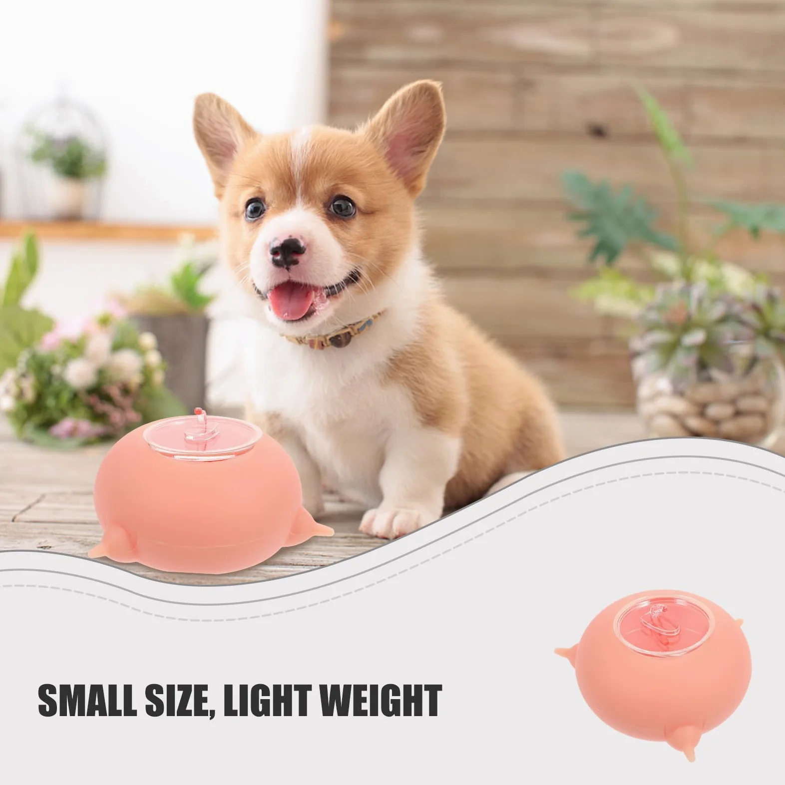 Biberon per Cuccioli in Silicone Rosa, Elastico e Facile da Pulire | Adatto a Piccoli Animali, Uso per Addestramento, Accessorio Alimentazione, Design Compatto