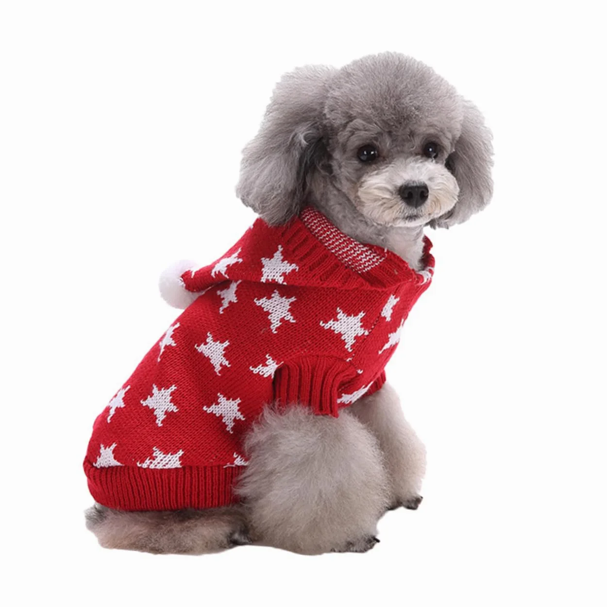 HMJGDHX 3 Pezzi Caldo Costume per Cani Vestiti per Cuccioli di Natale Cappotto Invernale per Cani Maglione per Animali Domestici di Natale Abiti per Cuccioli Tuta Vestiti per Cani di Piccola Taglia