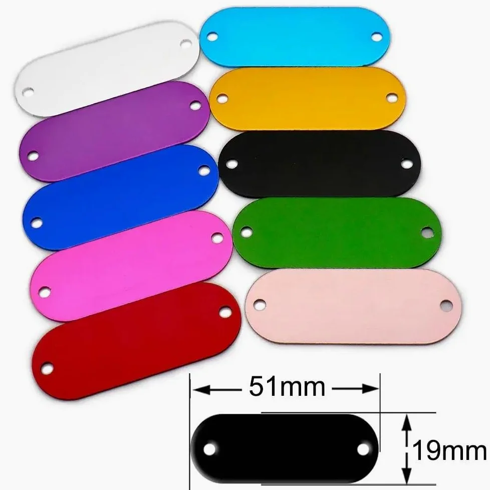 100 PZ Etichette Fai Da Te Incise Per Cani E Gatti Etichette Personalizzate Per Animali Domestici Targhette Per Animali Domestici Etichette Identificative Vuote Etichette Identificative Per Ani