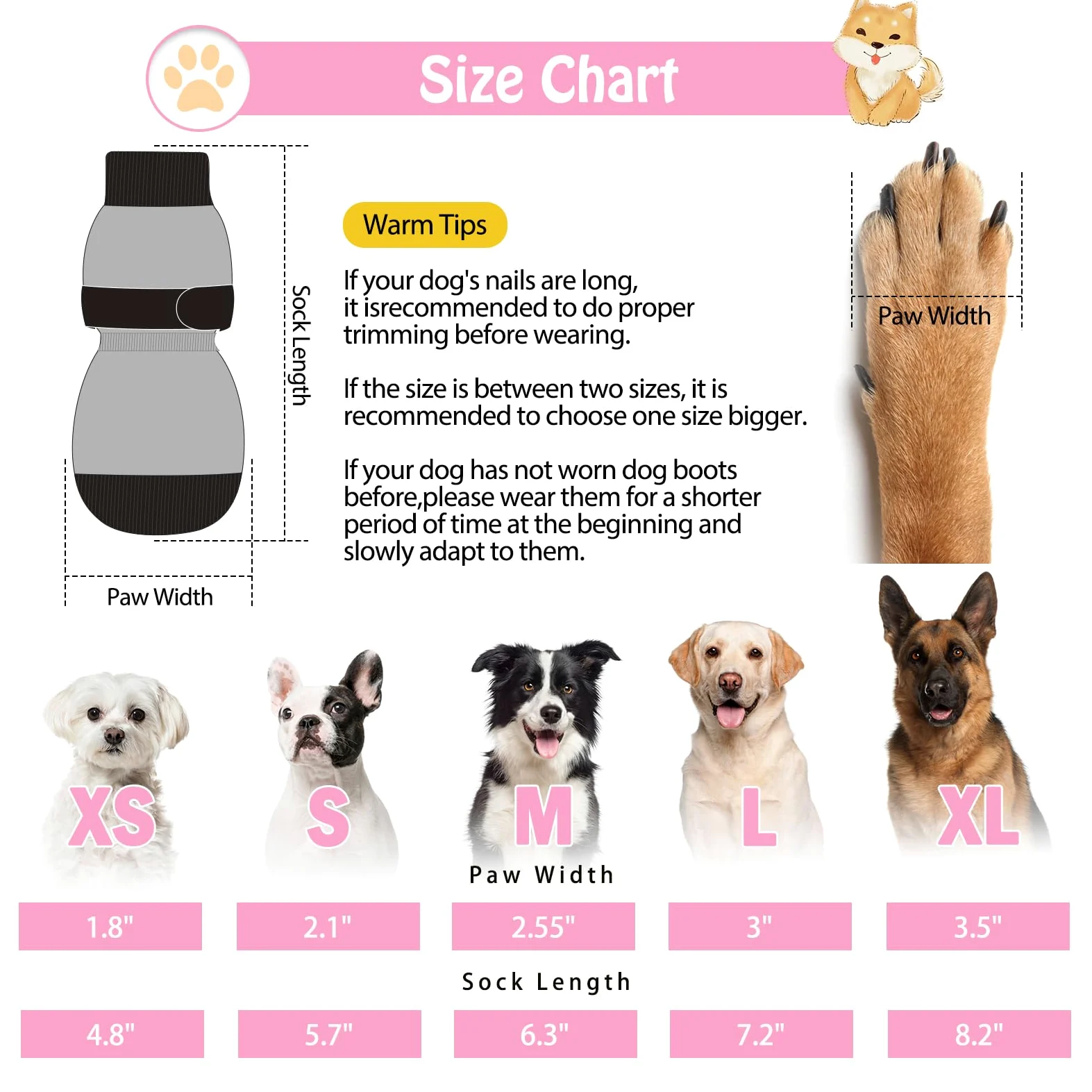 SCENEREAL 3 paia di calzini antiscivolo per cani a doppio lato, per pavimenti caldi/freddi, per interni di taglia piccola, media e grande, per prevenire graffi sul pavimento, smettere di leccare