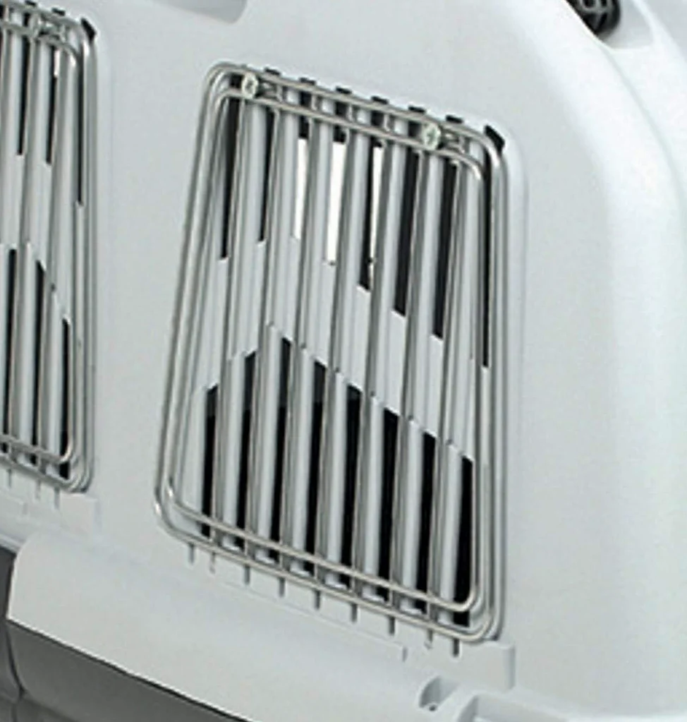 PET'S MARKET Kit Volo Barre per trasportino per Animali Domestici SKUDO - Kit di Sicurezza e da Viaggio per Scatola di Trasporto - Griglia per Finestra per Cani Gatti (Kit Volo Skudo Iata 4)