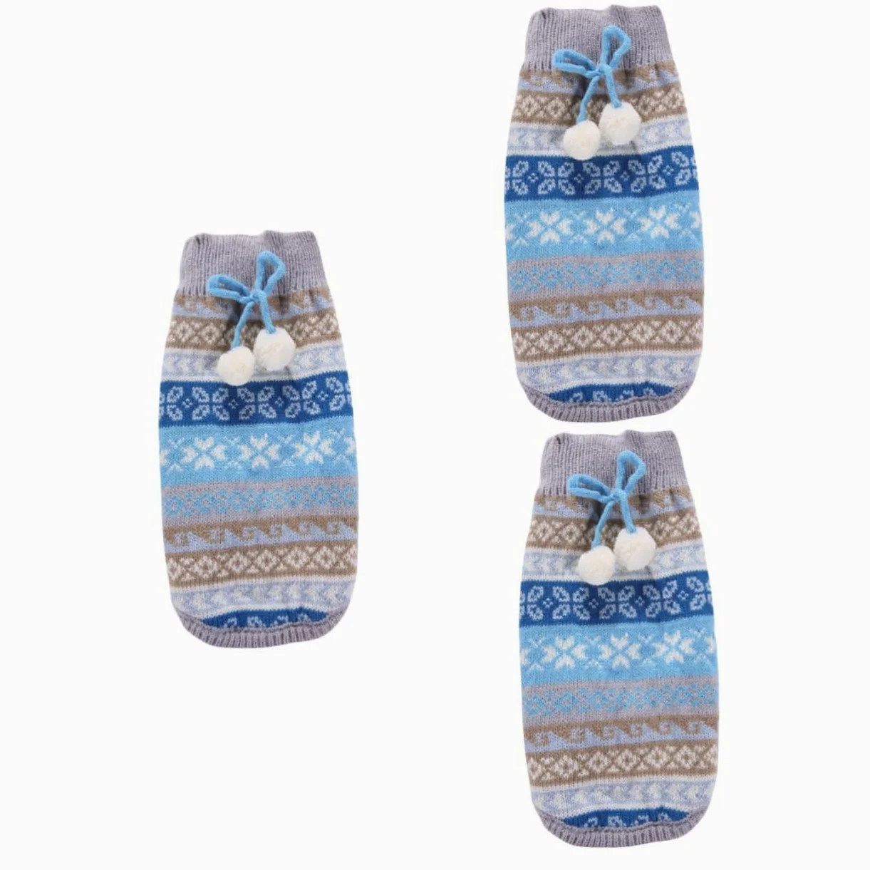 BESPORTBLE 3 Pz Vestiti per Cani Compagnia Maglione Natalizio per Animali Domestici Costume Cane Gatto di Natale Cappotto per Cani Natalizi Maglione Caldo Inverno Prodotti per Animali