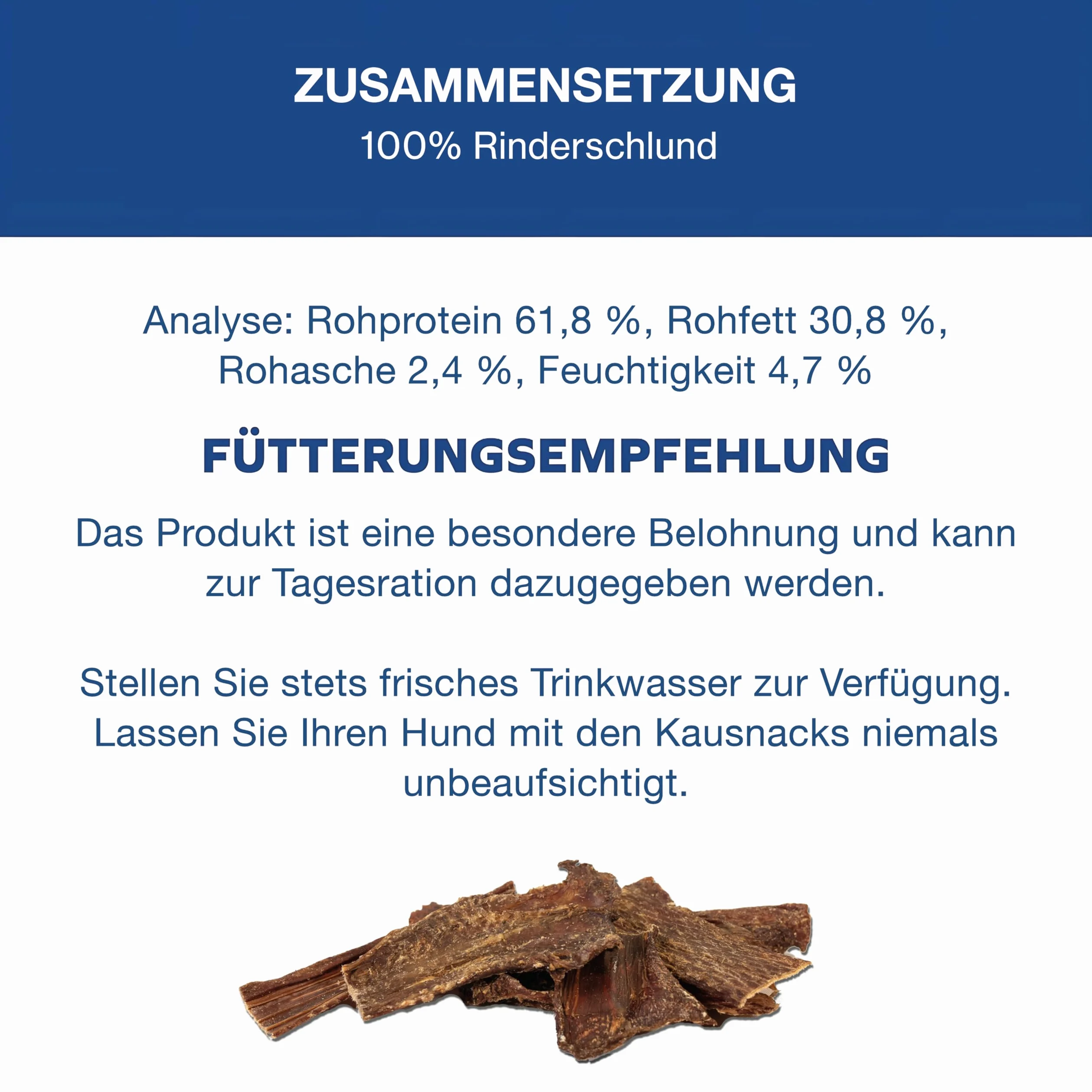 Carne secca di manzo per cani – 8 – 12 cm deliziose bastoncini da masticare – Deliziosi snack per cani in carne secca – 1000 g
