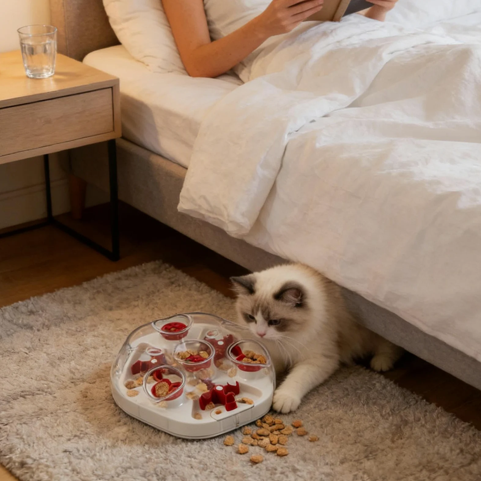 Giocattolo Puzzle Per Cani Mangia Lento Con Fori Per Bocconcini | Distributore Interattivo per Cuccioli Gatti Razze Medie Grandi Addestramento Dentizione Svago in Casa