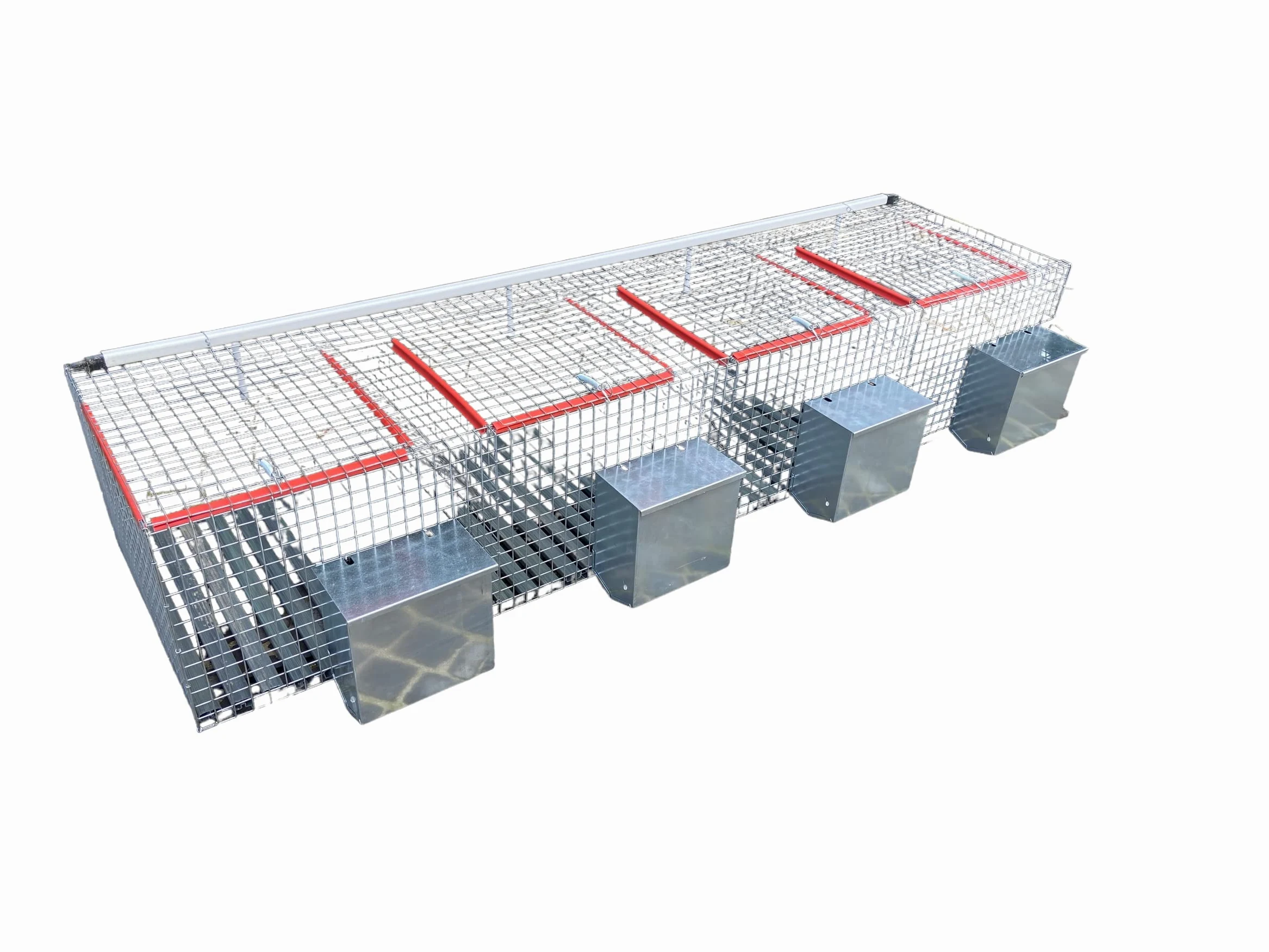 GABBIA PER CONIGLI FATTRICI 4 FORI CM 200X50X34H