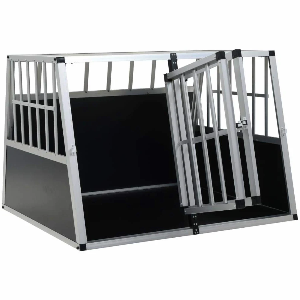 Festnight- Trasportino per Cani con Doppia Porta, Contenitori da Trasporto per Cani 94x88x69 cm