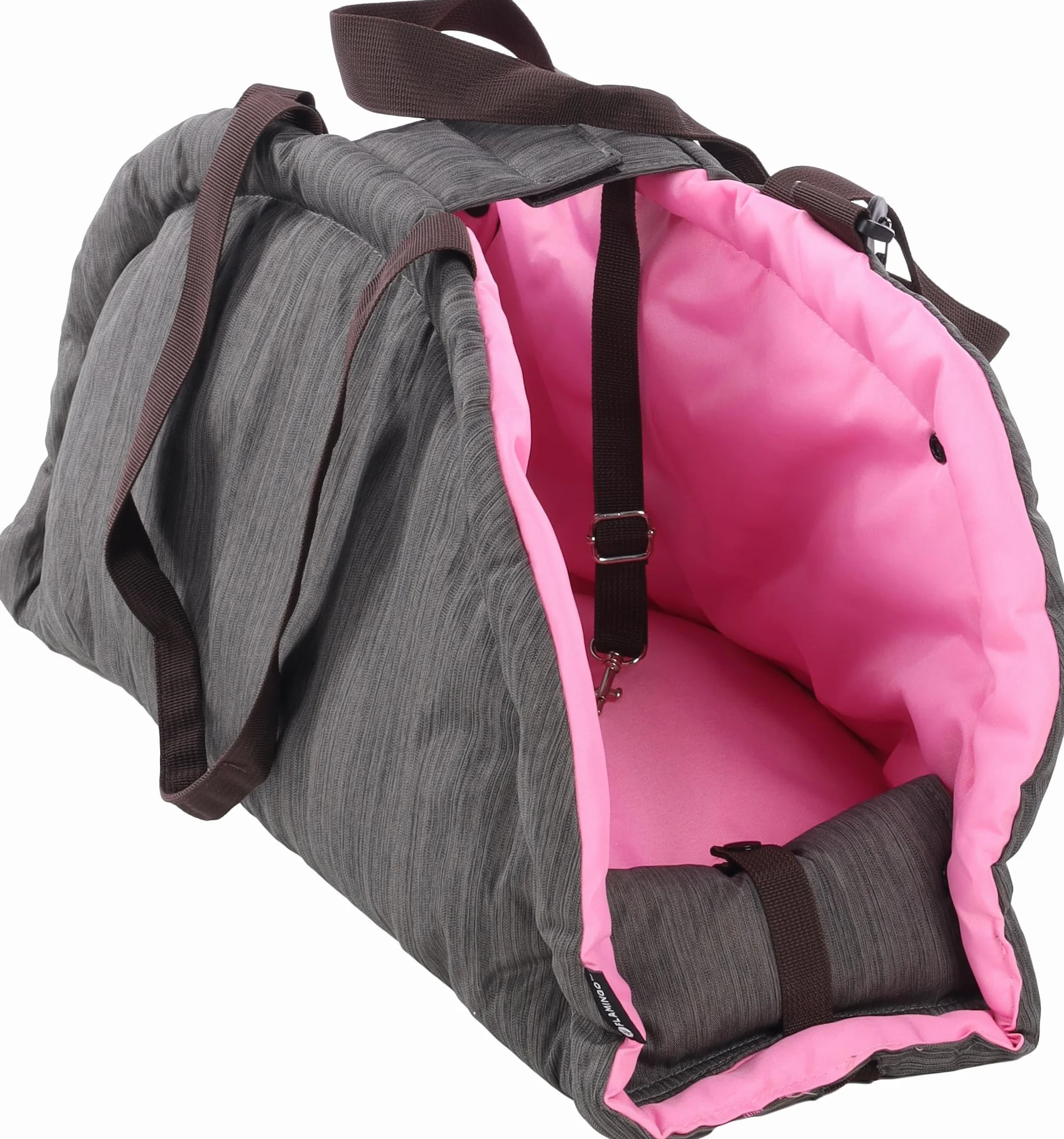 Trasportino per Cani – Gatti – Xenos – Borsa 2 in 1 in Poliestere, Utilizzabile Anche Come Coperta, con Spallacci e Tasca portaoggetti