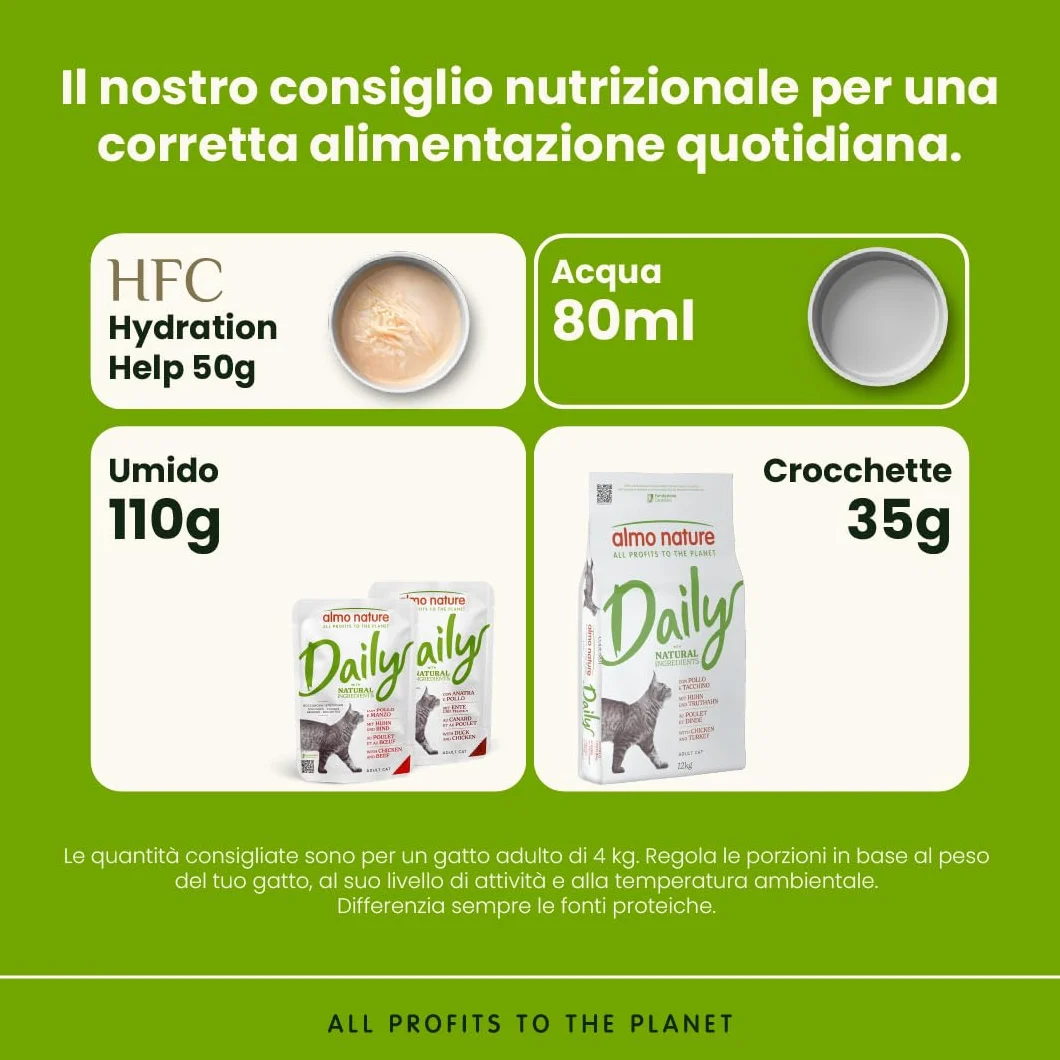 Almo Nature Daily Maintenance, Crocchette per Gatti Adulti con Pollo e Tacchino - Sacco da 12 kg
