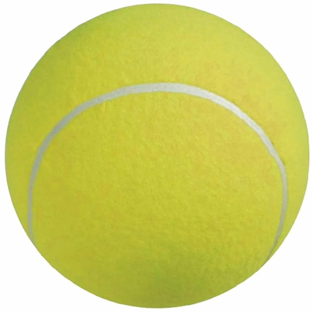 HANABASS 2pezzi Palla da Tennis Gigante Gonfiabile in Gomma con Superficie in Flanella Adatta per Gioco all Aperto Giocattolo per Animali Domestici